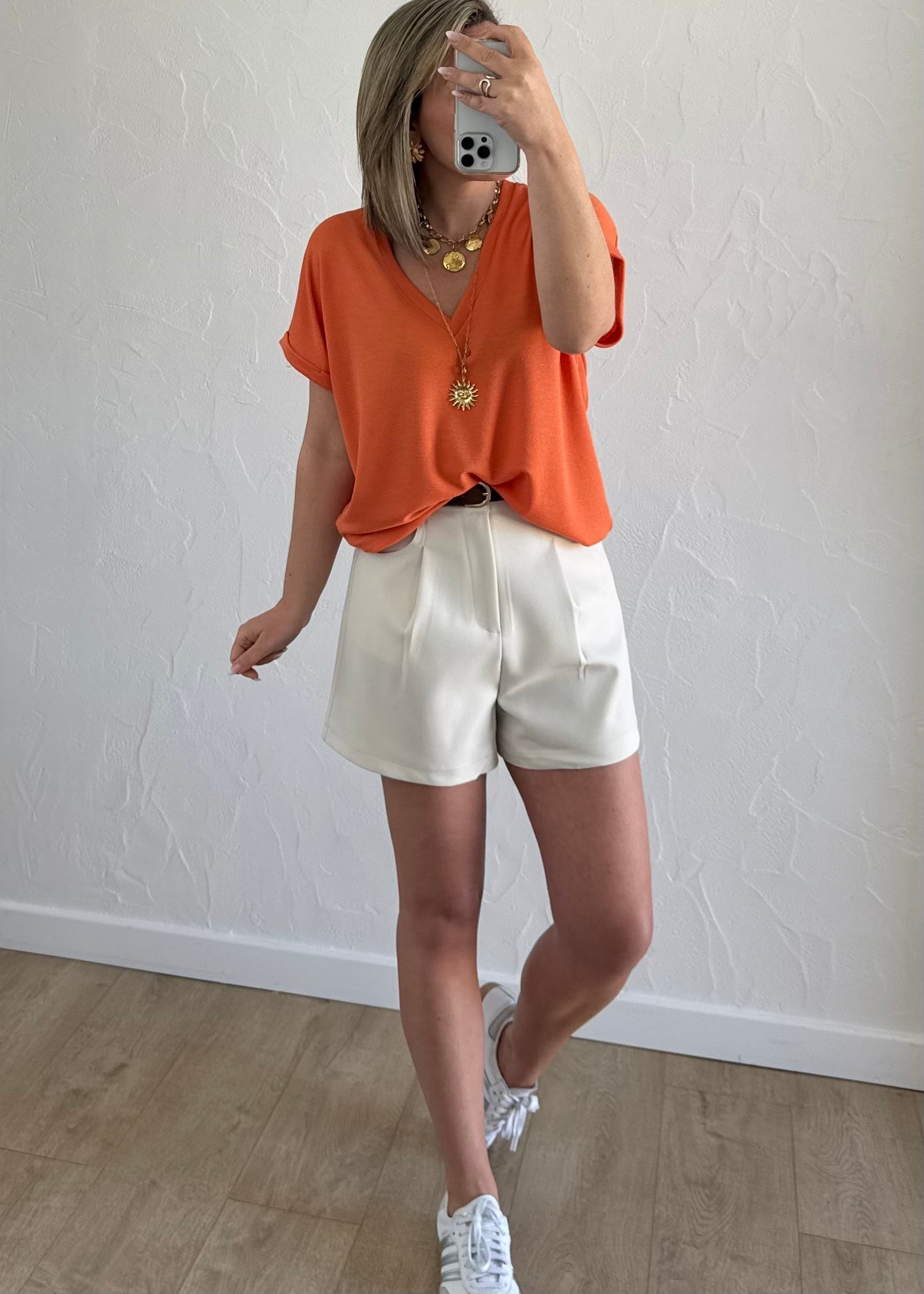 Haut Claudine Orange