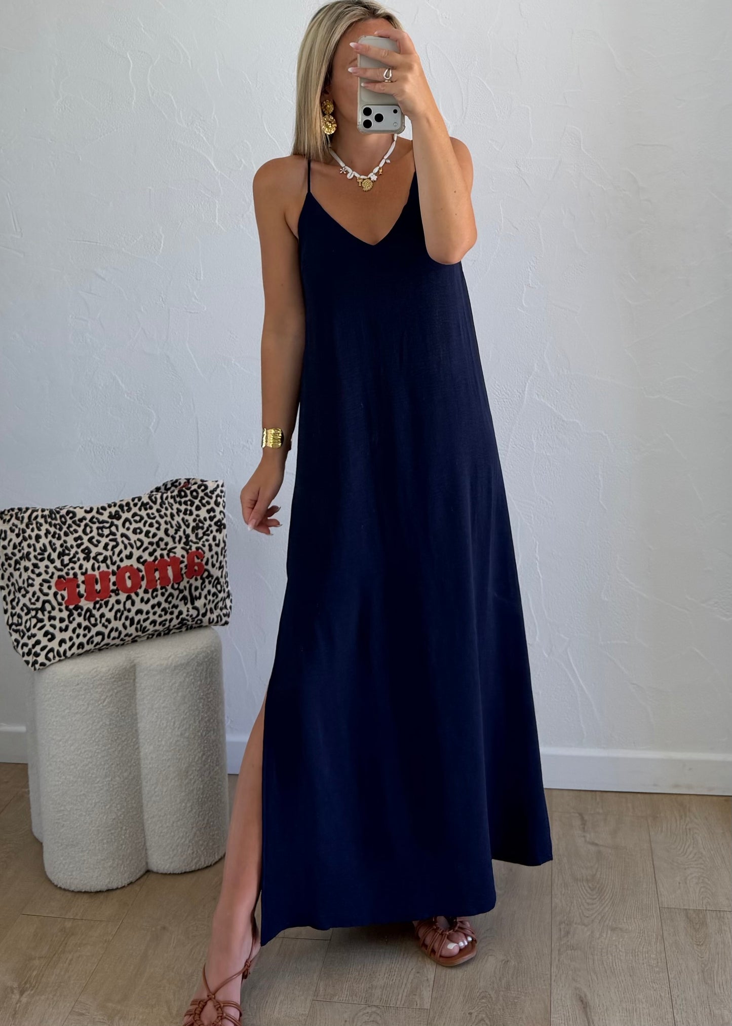 Robe TINA Bleu marine