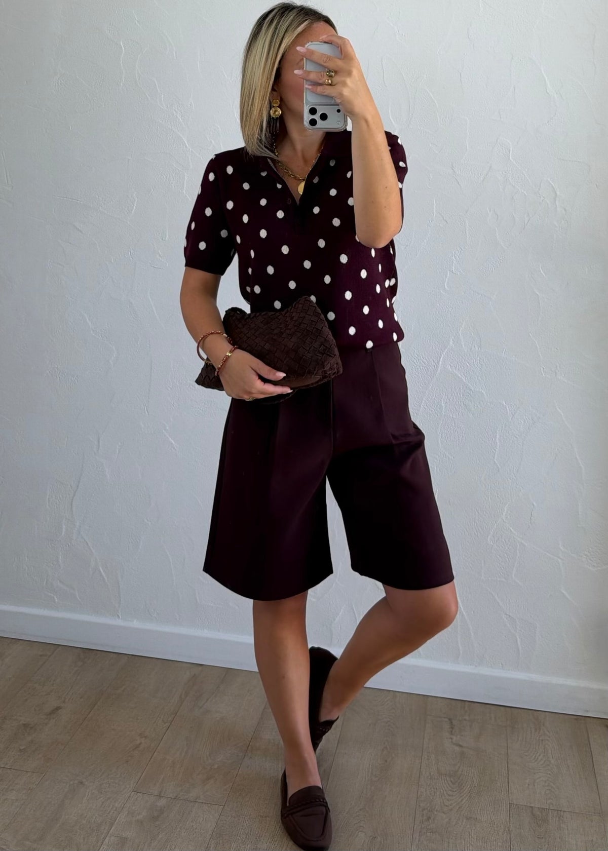 Polo Perla bordeaux