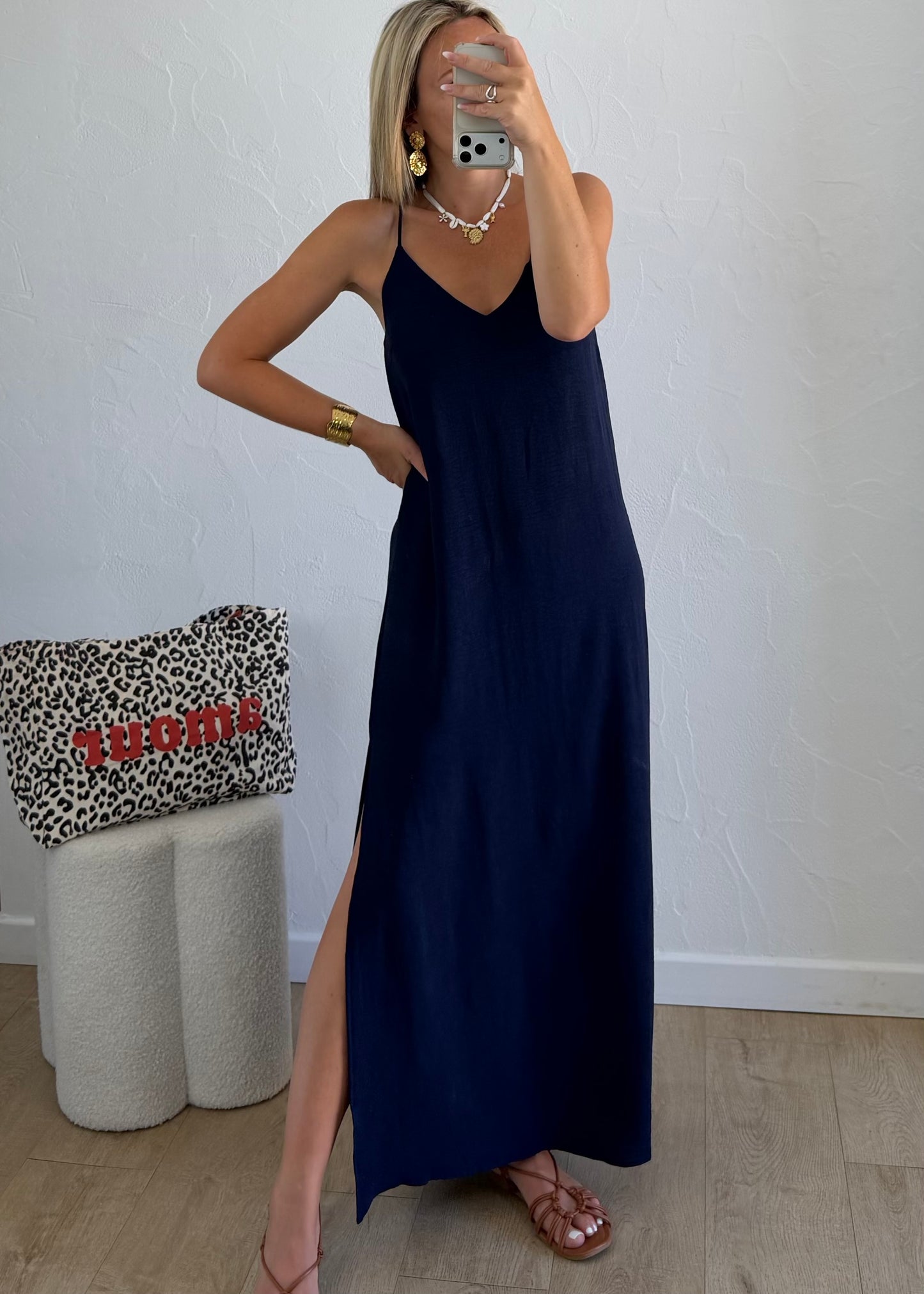 Robe TINA Bleu marine