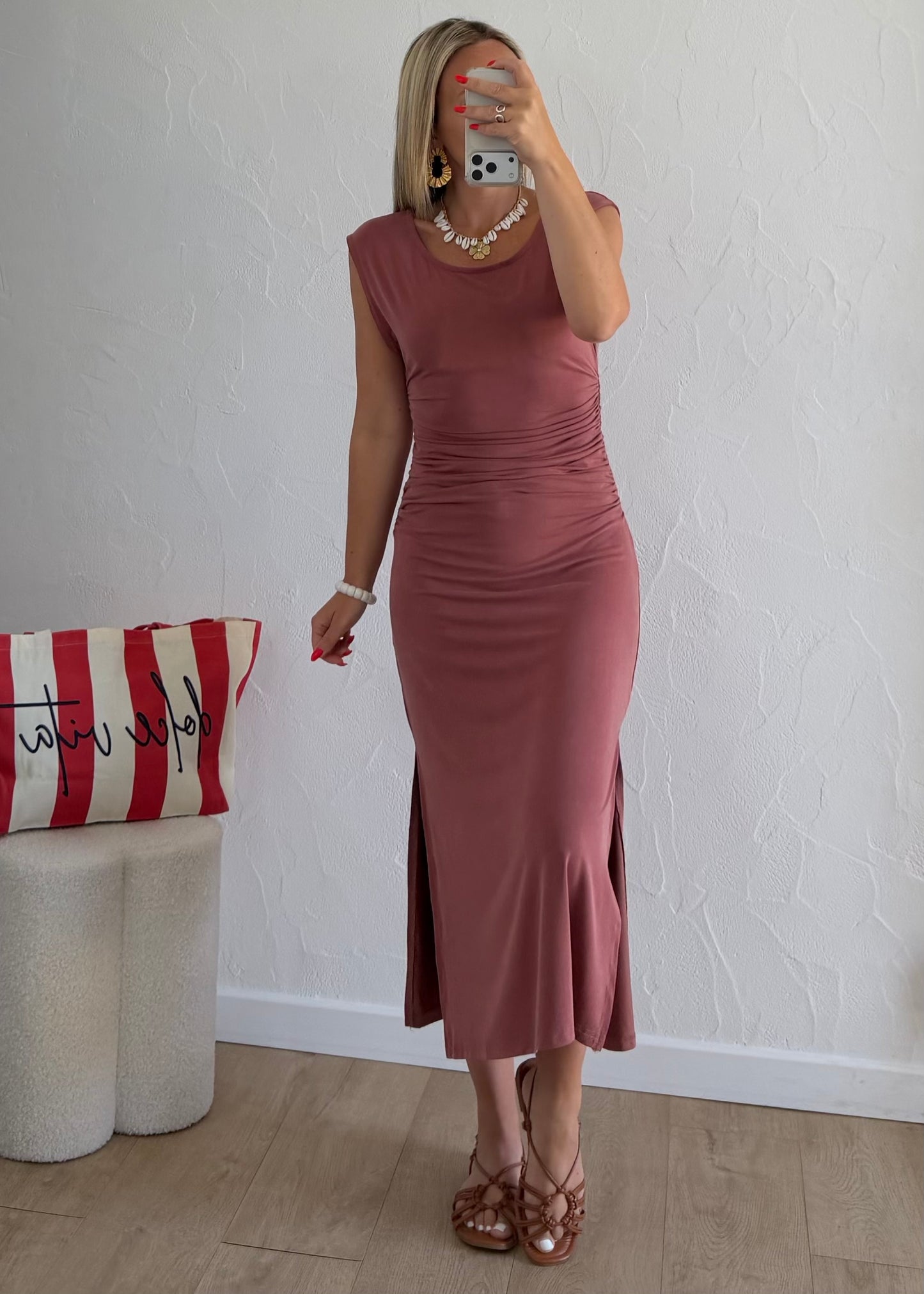 Robe JOYCE Vieux rose