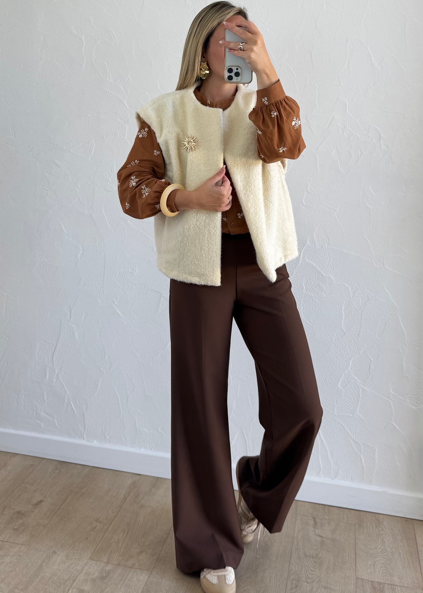 Pantalon MOANA Marron