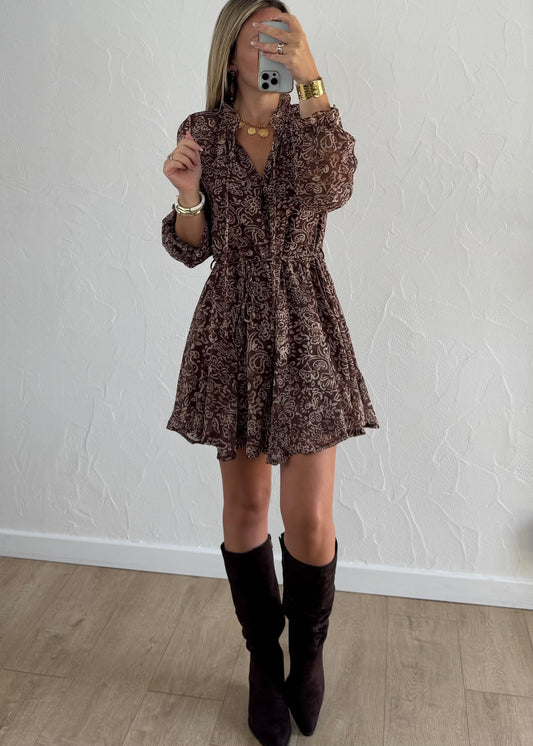 Robe LOANA Marron
