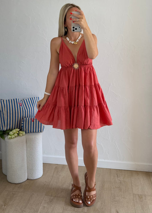 Robe MELODY Courte Terracotta
