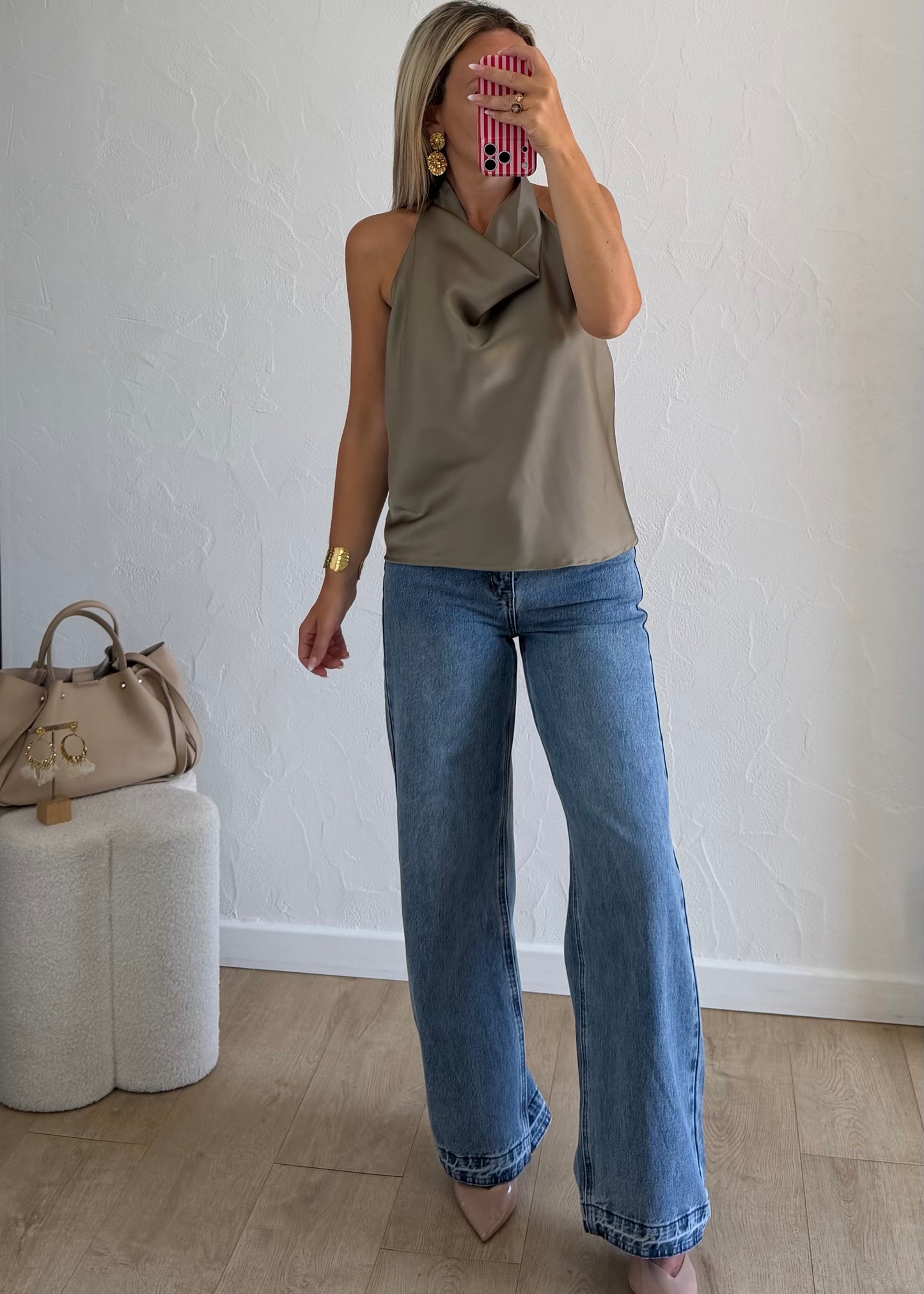 Top PAULA Kaki