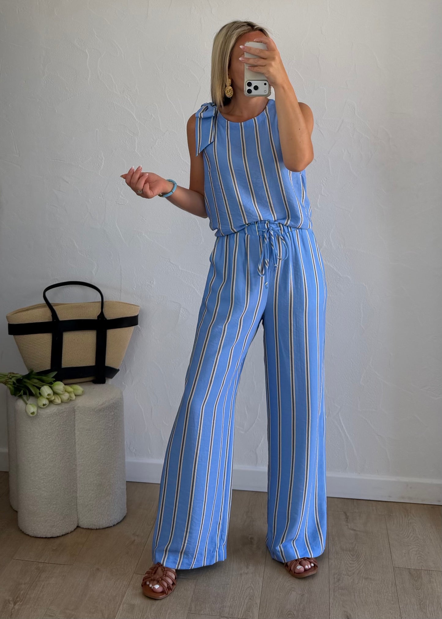 Pantalon LYNA Bleu