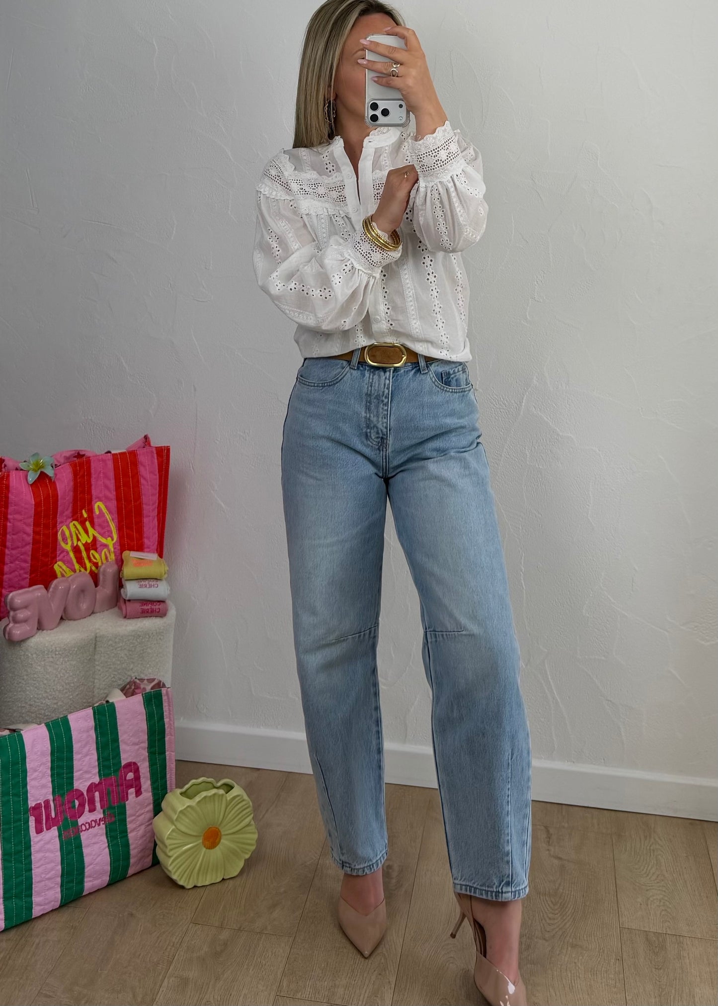 Chemisier FELICIE Blanc