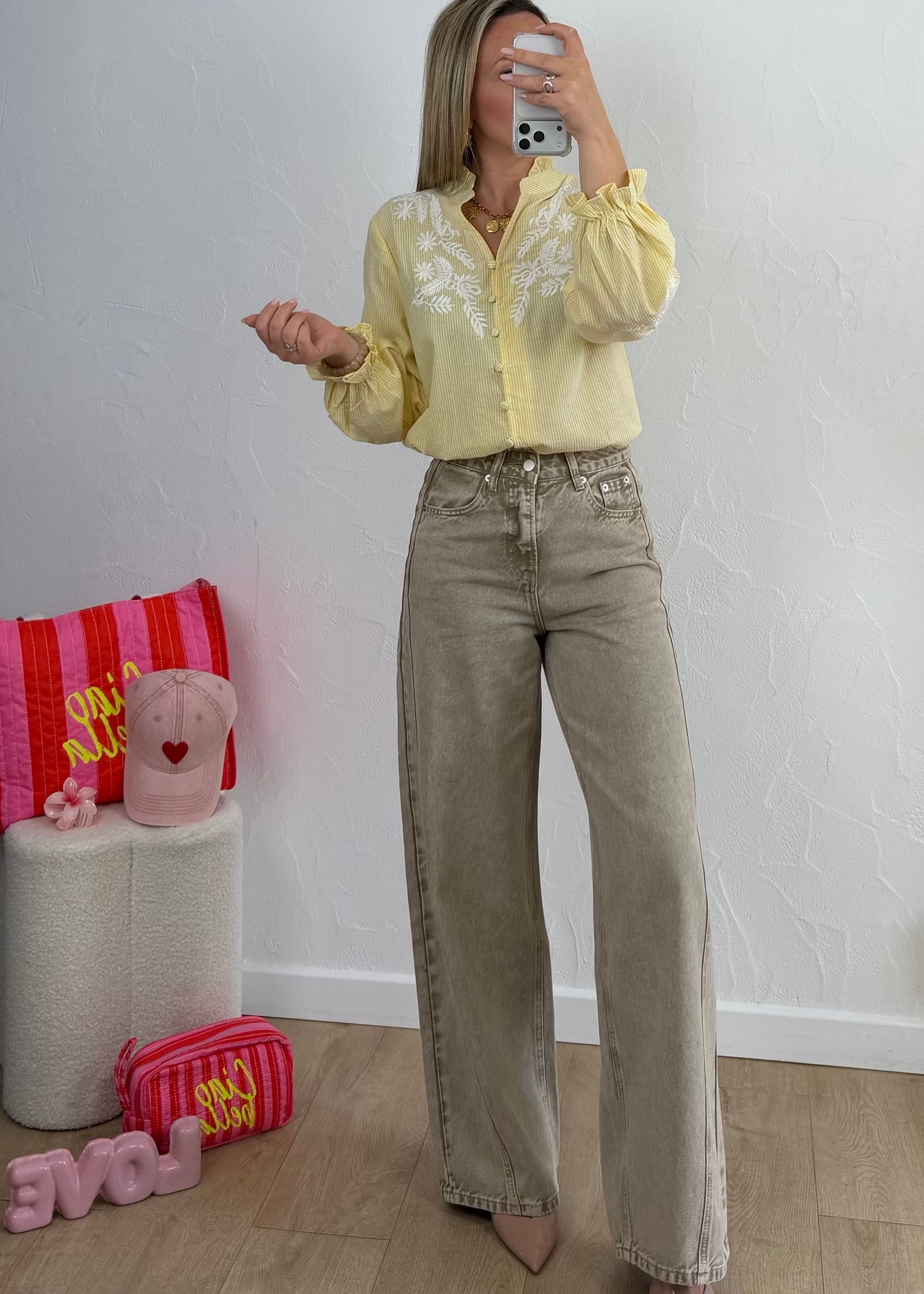 Chemisier ELVIRA Jaune