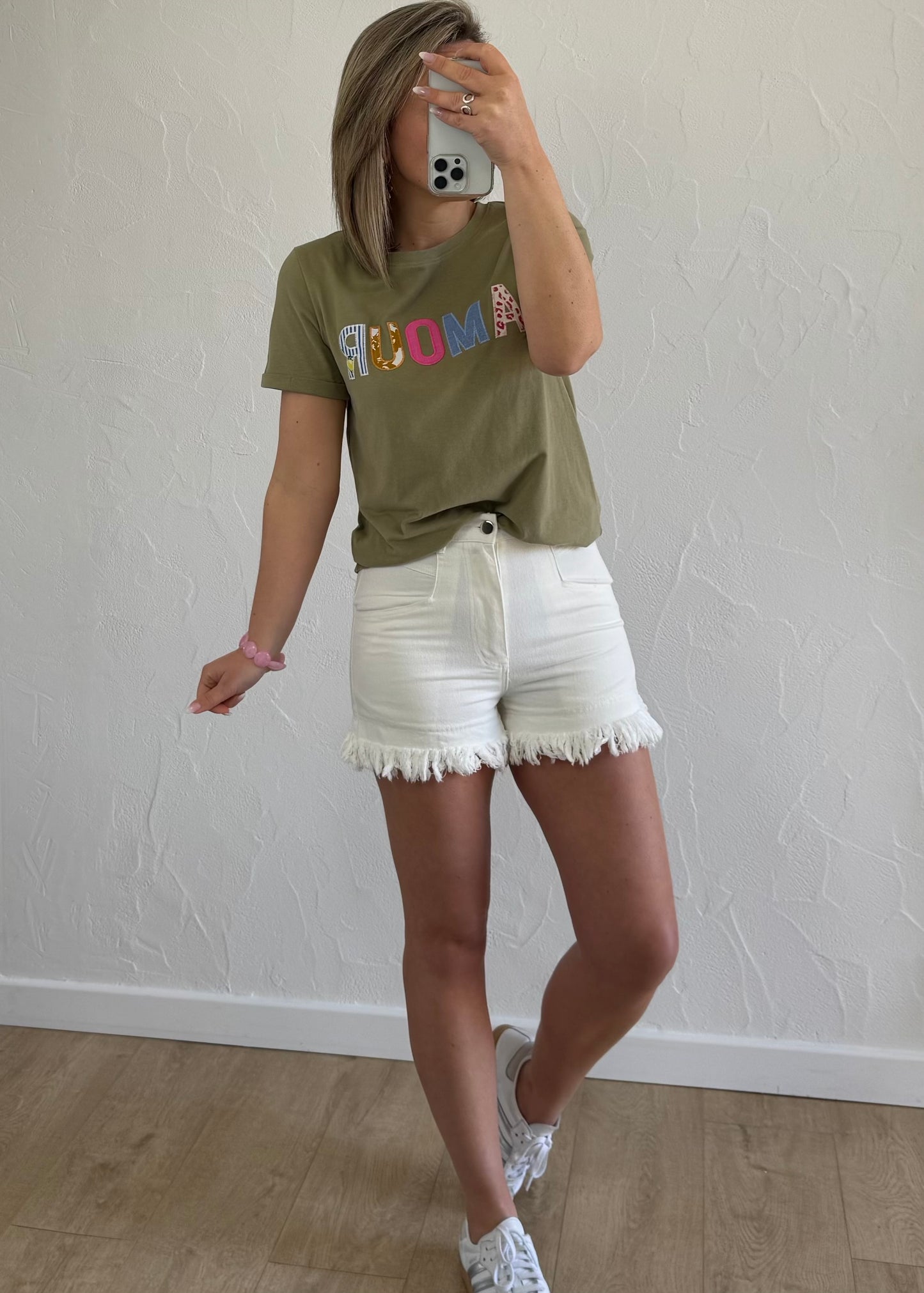 T-shirt « AMOUR » kaki