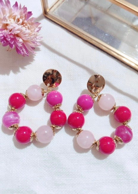 Boucles d’oreilles FUSCHIA