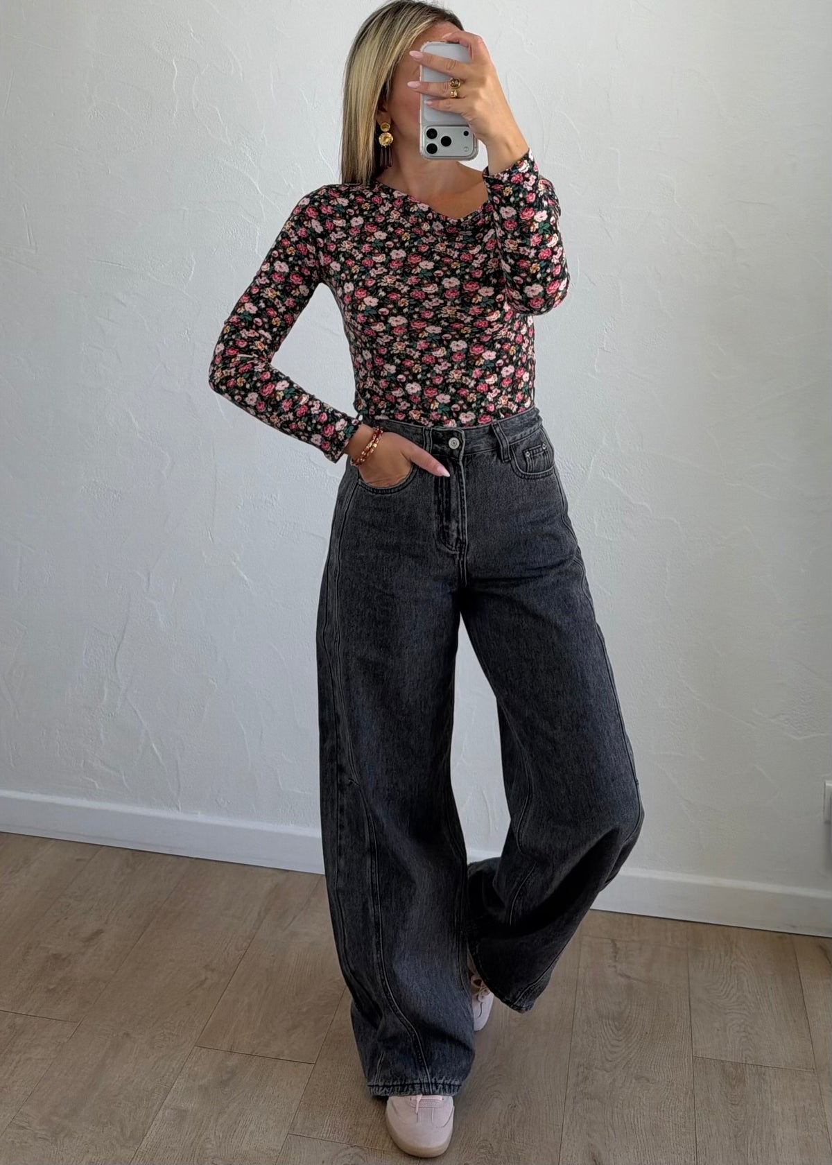 Top Florent fleuri