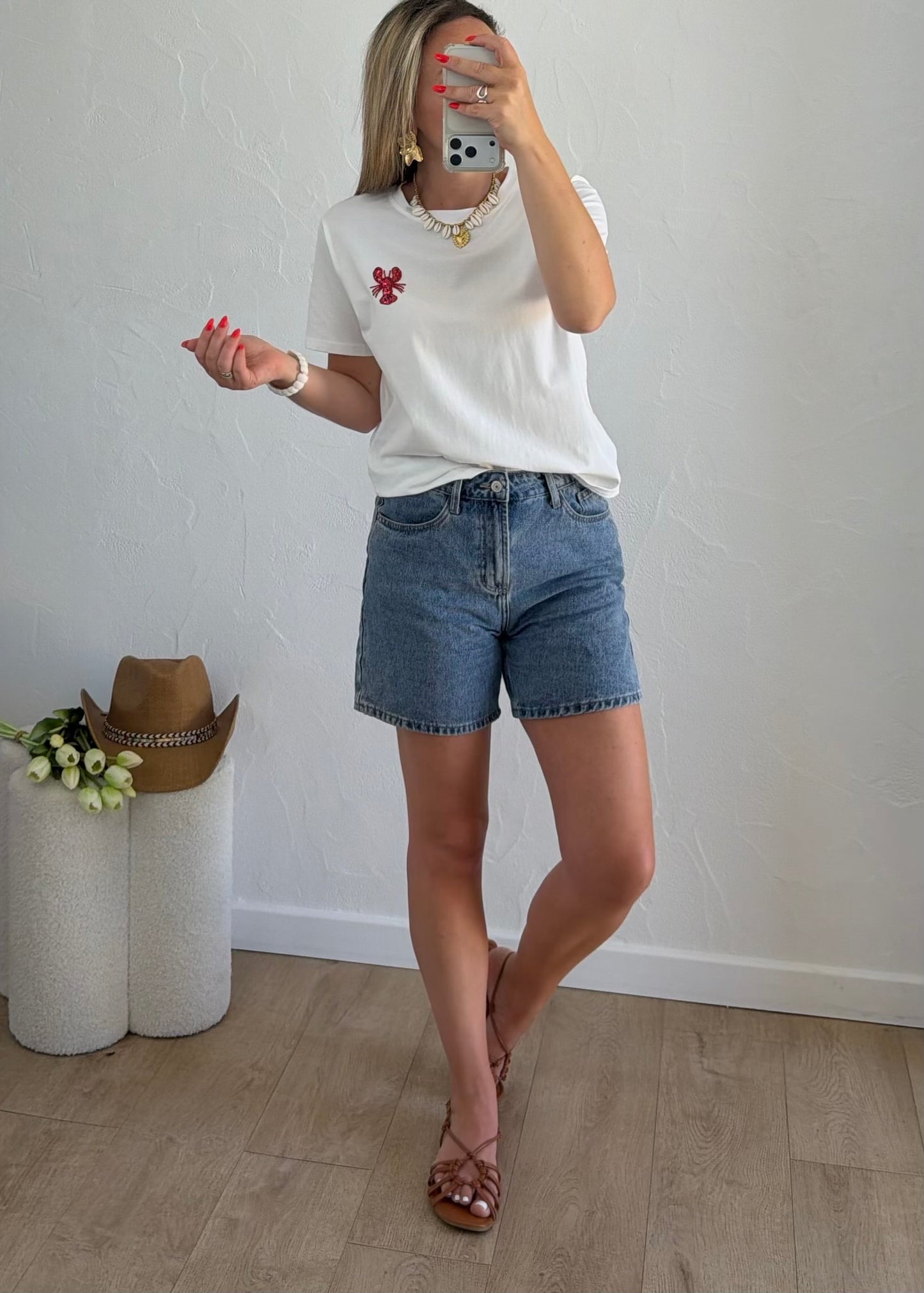 Tee-shirt « HOMARD » Blanc