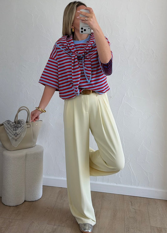 Tee-shirt ADRIANNA Rouge & Bleu