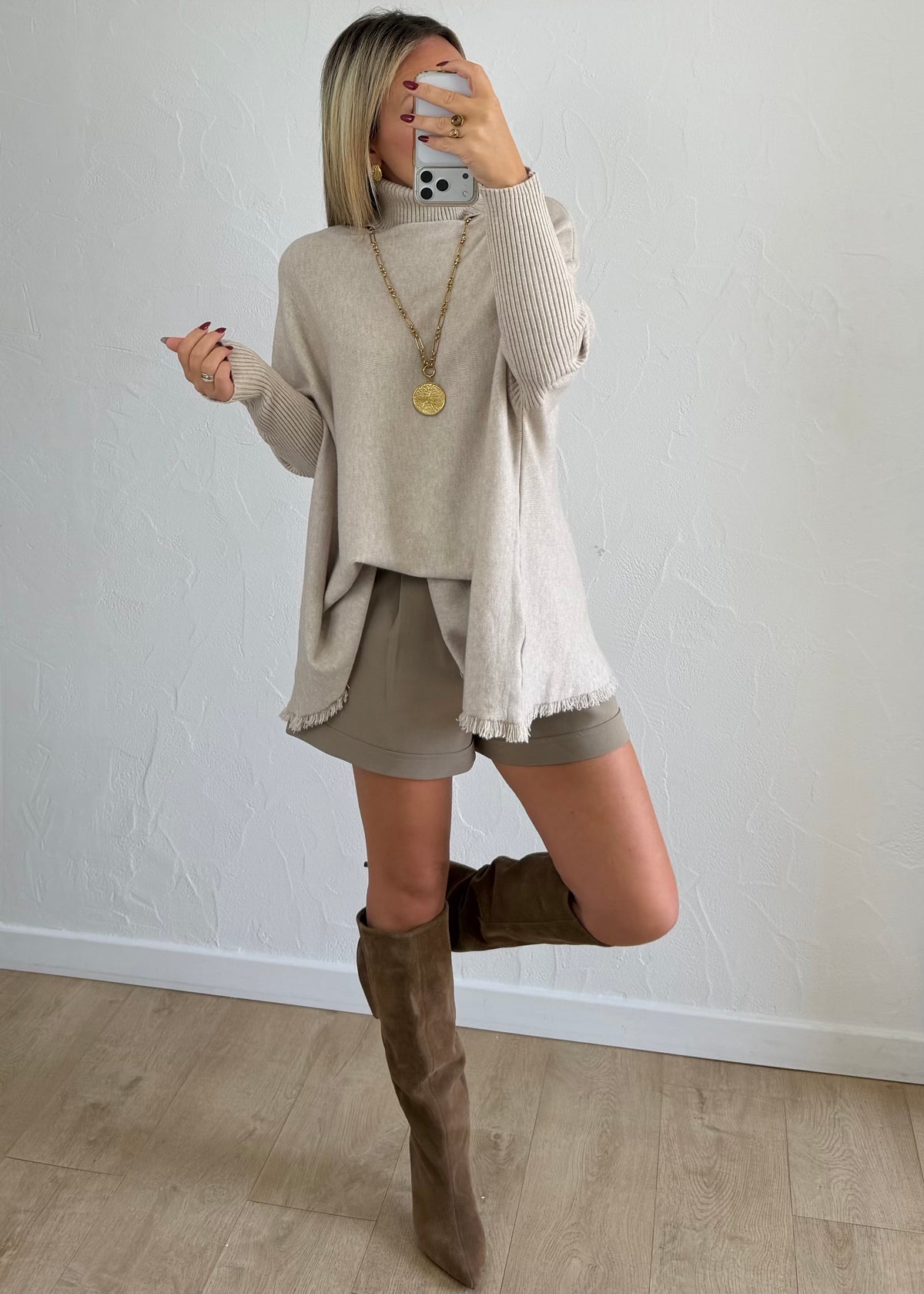 Pull Christie écru