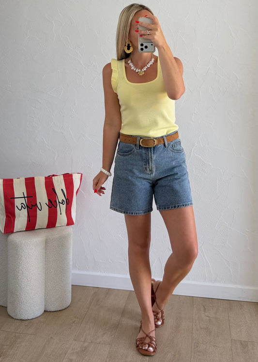 Top YASMINE Jaune