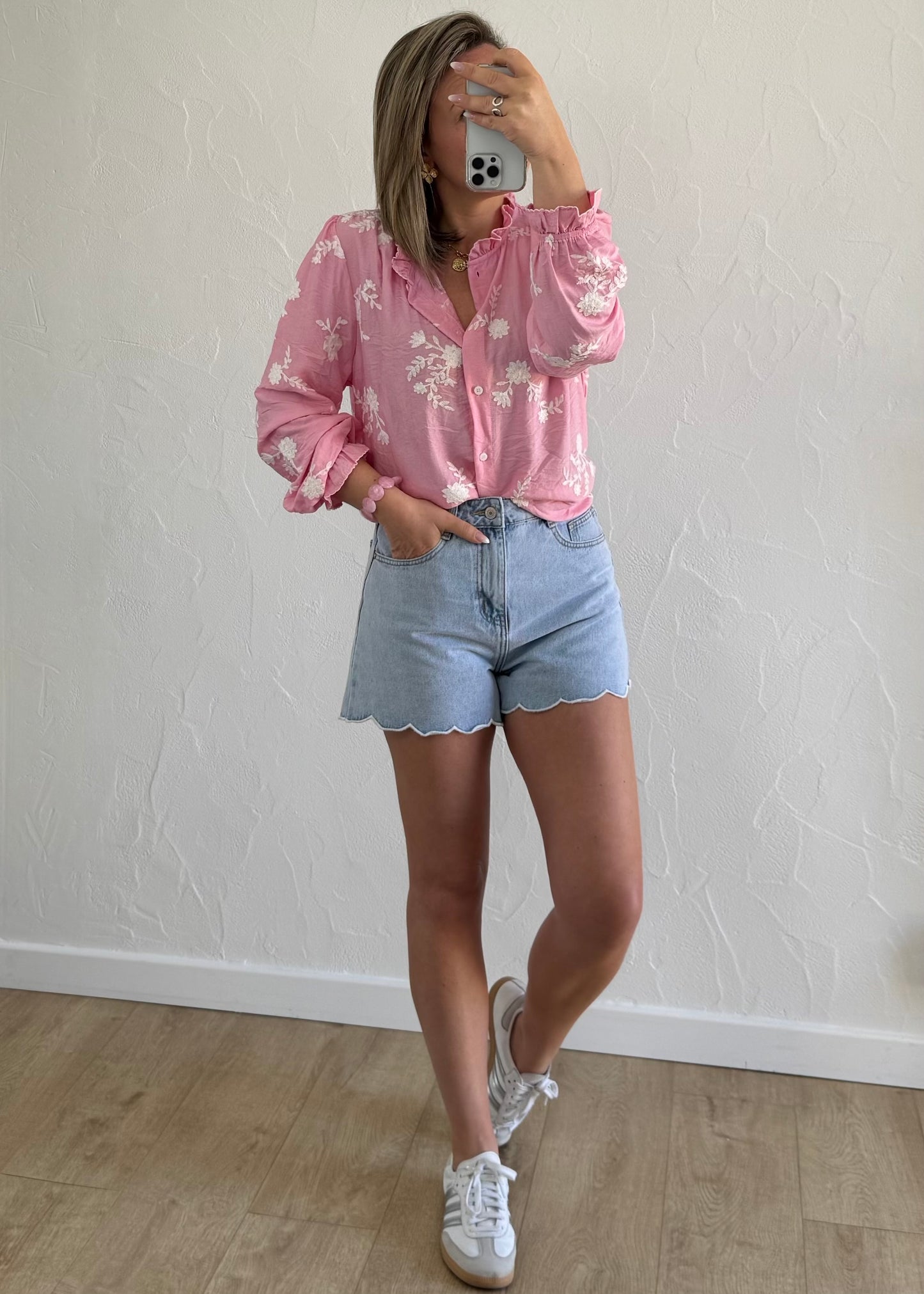 Chemisier Ambre rose