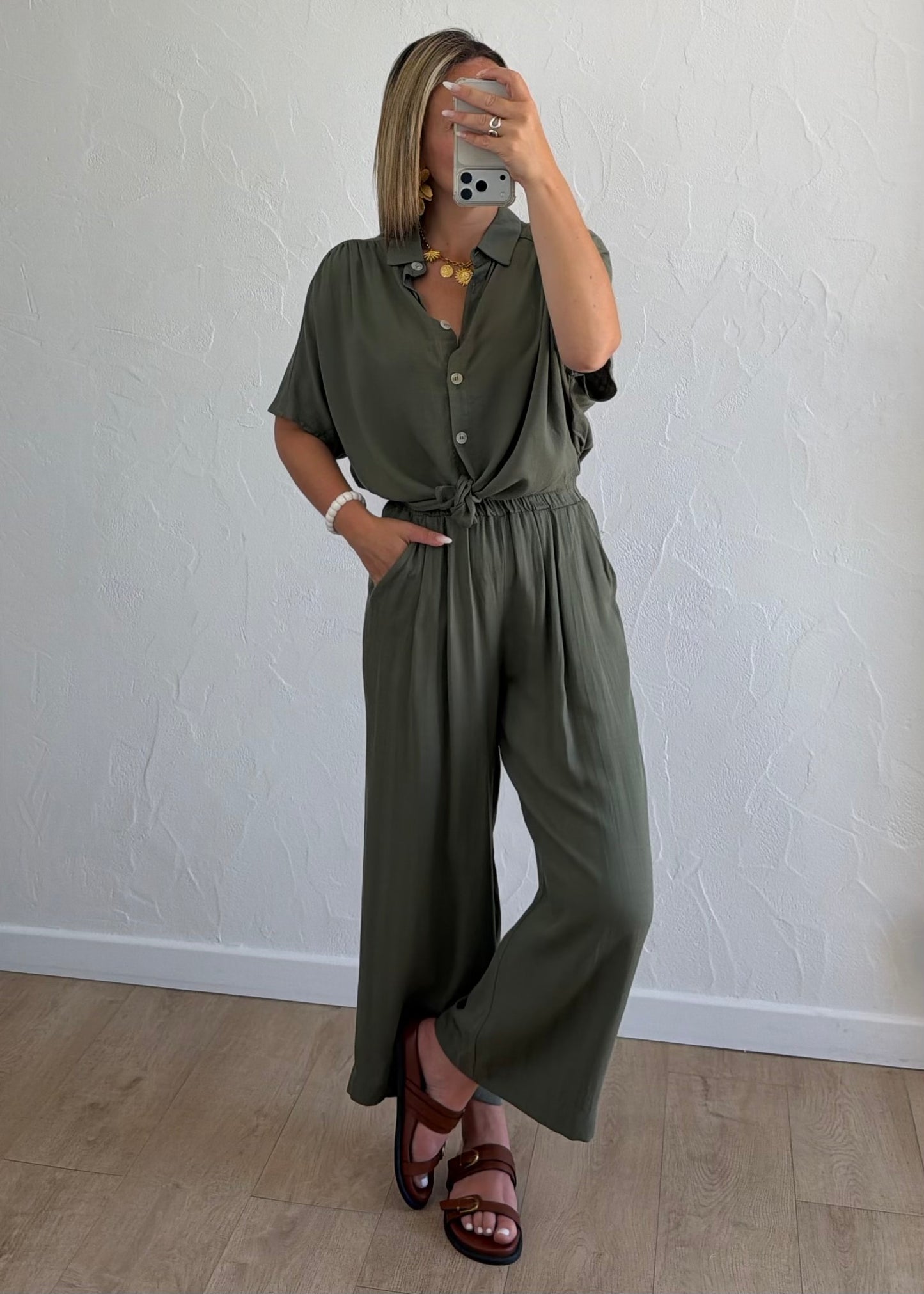 Pantalon LAURA Kaki