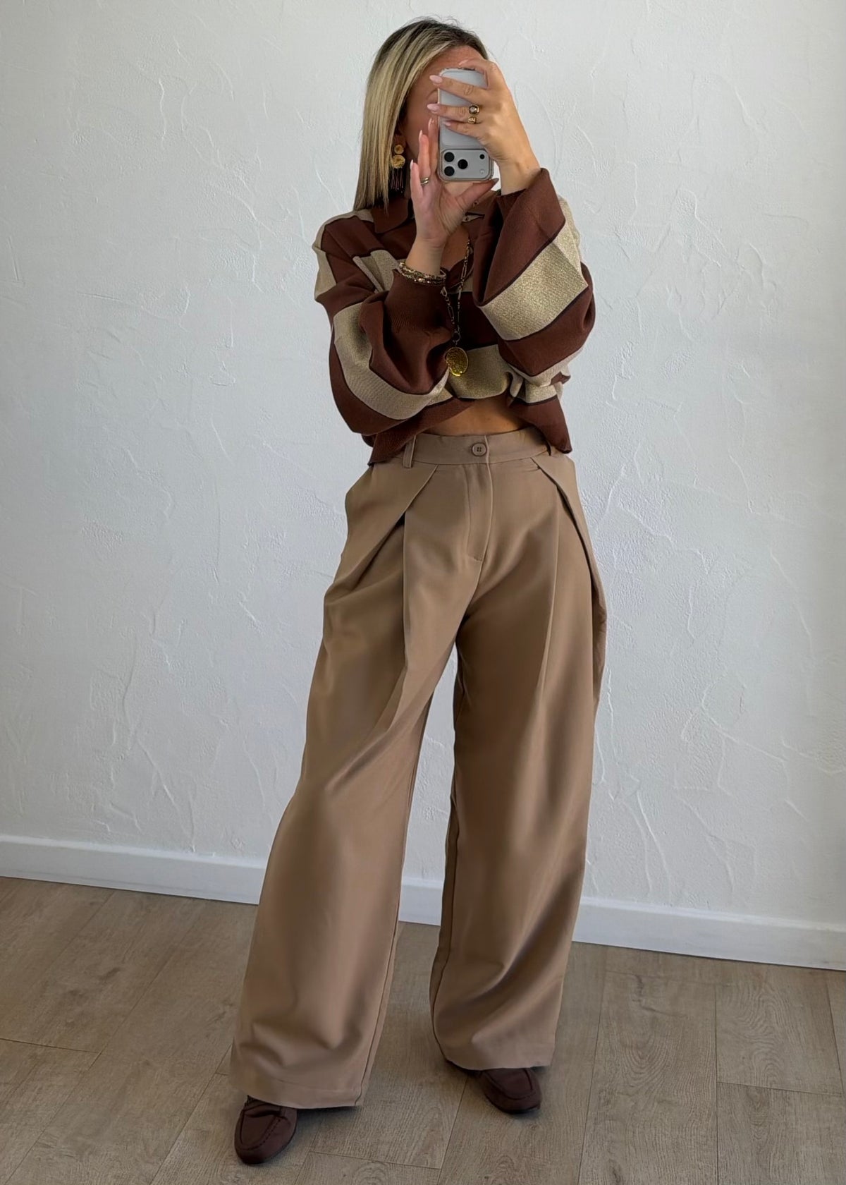 Polo Manny rayé choco