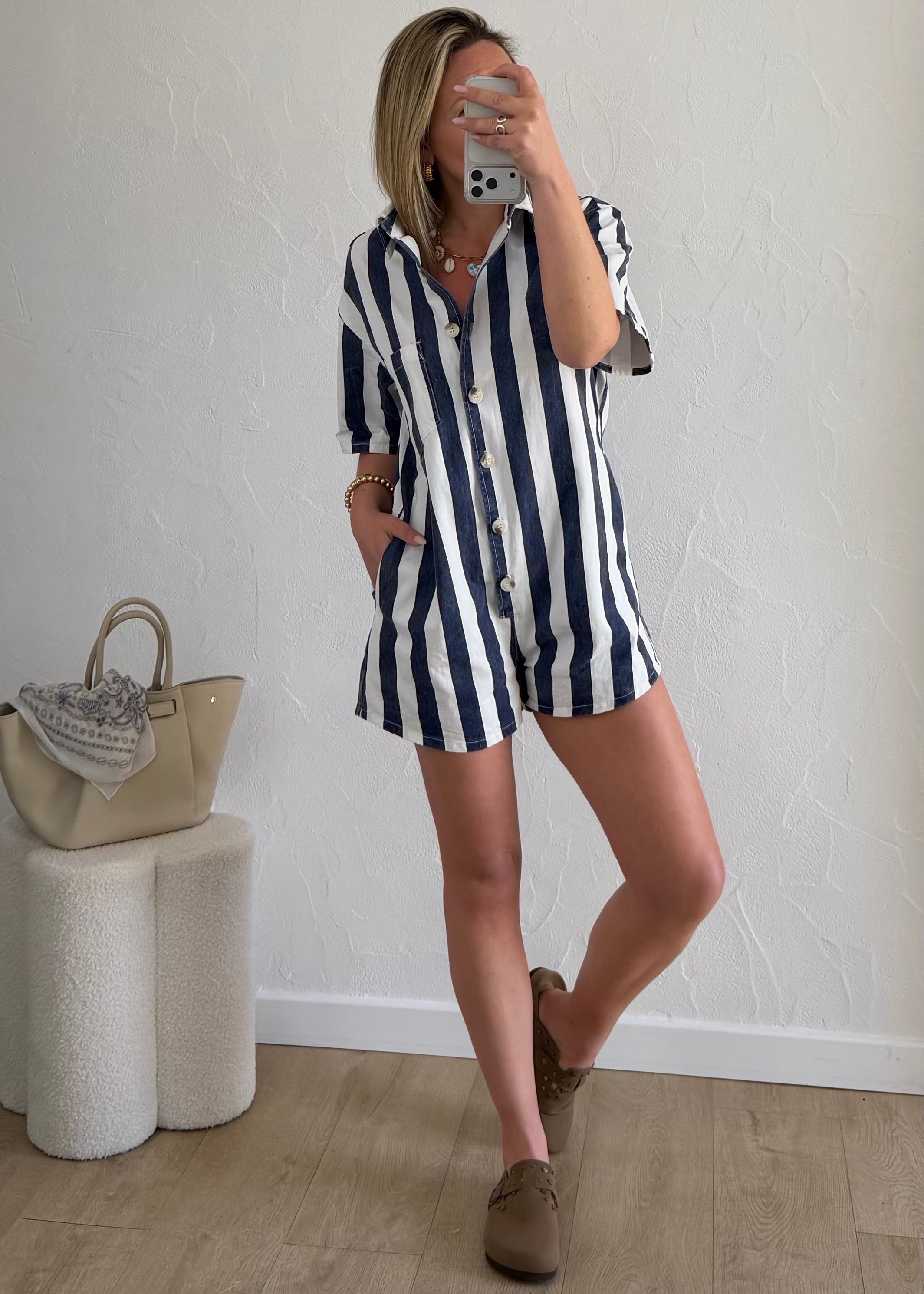 Combi-Short ELODIE Bleu Marine