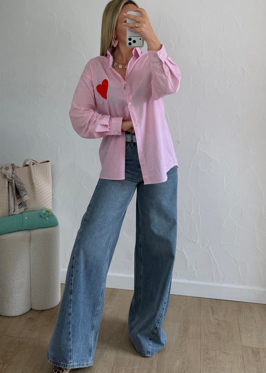 Chemise « NOW or NEVER » Rose