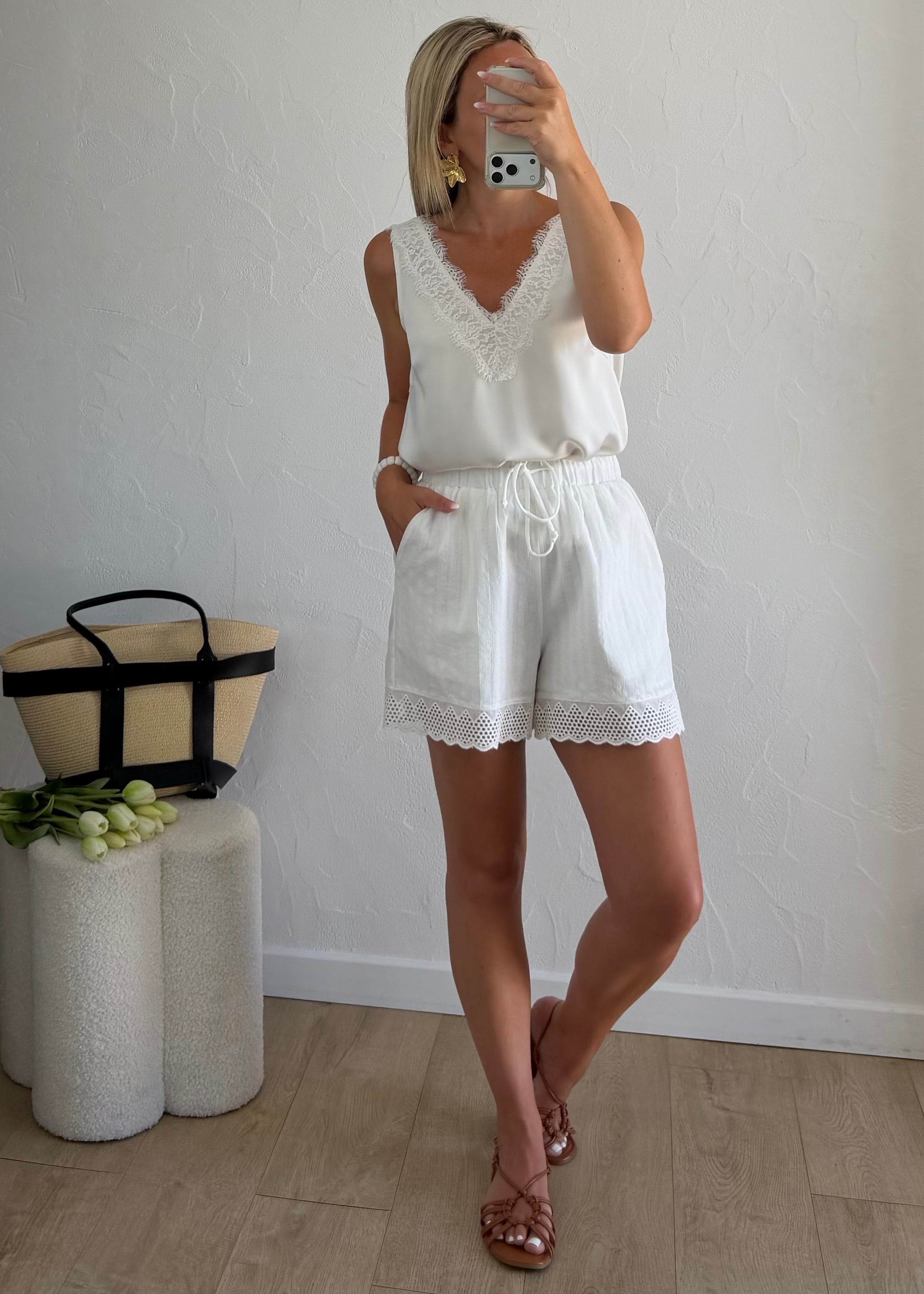 Short MAELINE Blanc