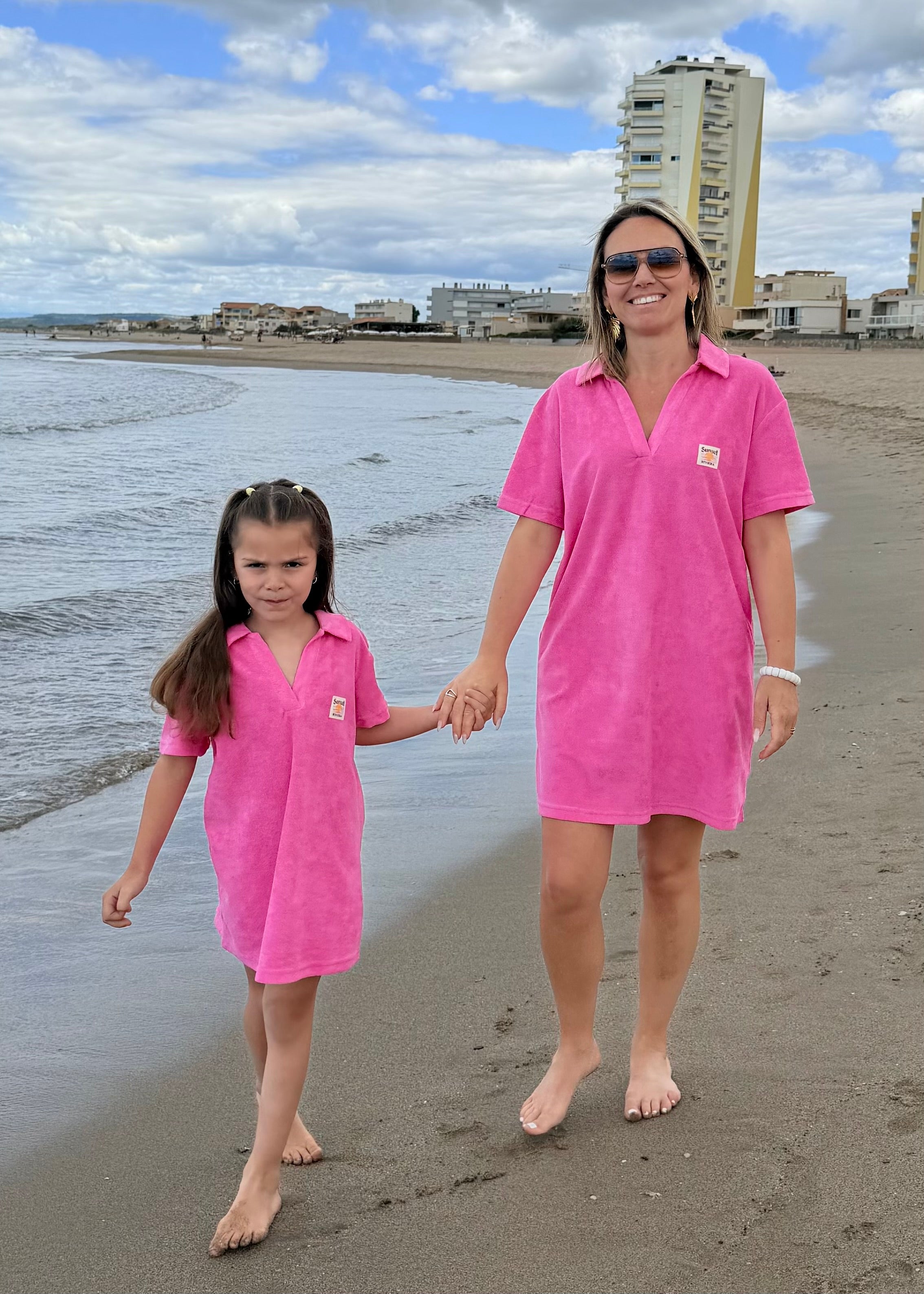 Robe Éponge Fuschia 🩷 Enfant