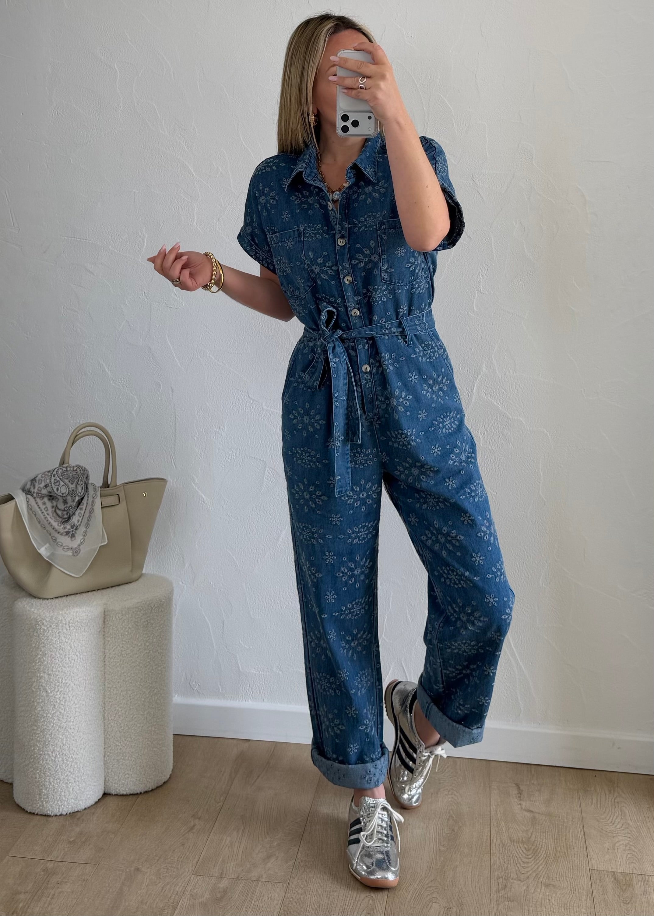 Combi-Pantalon CLARISSE Bleu