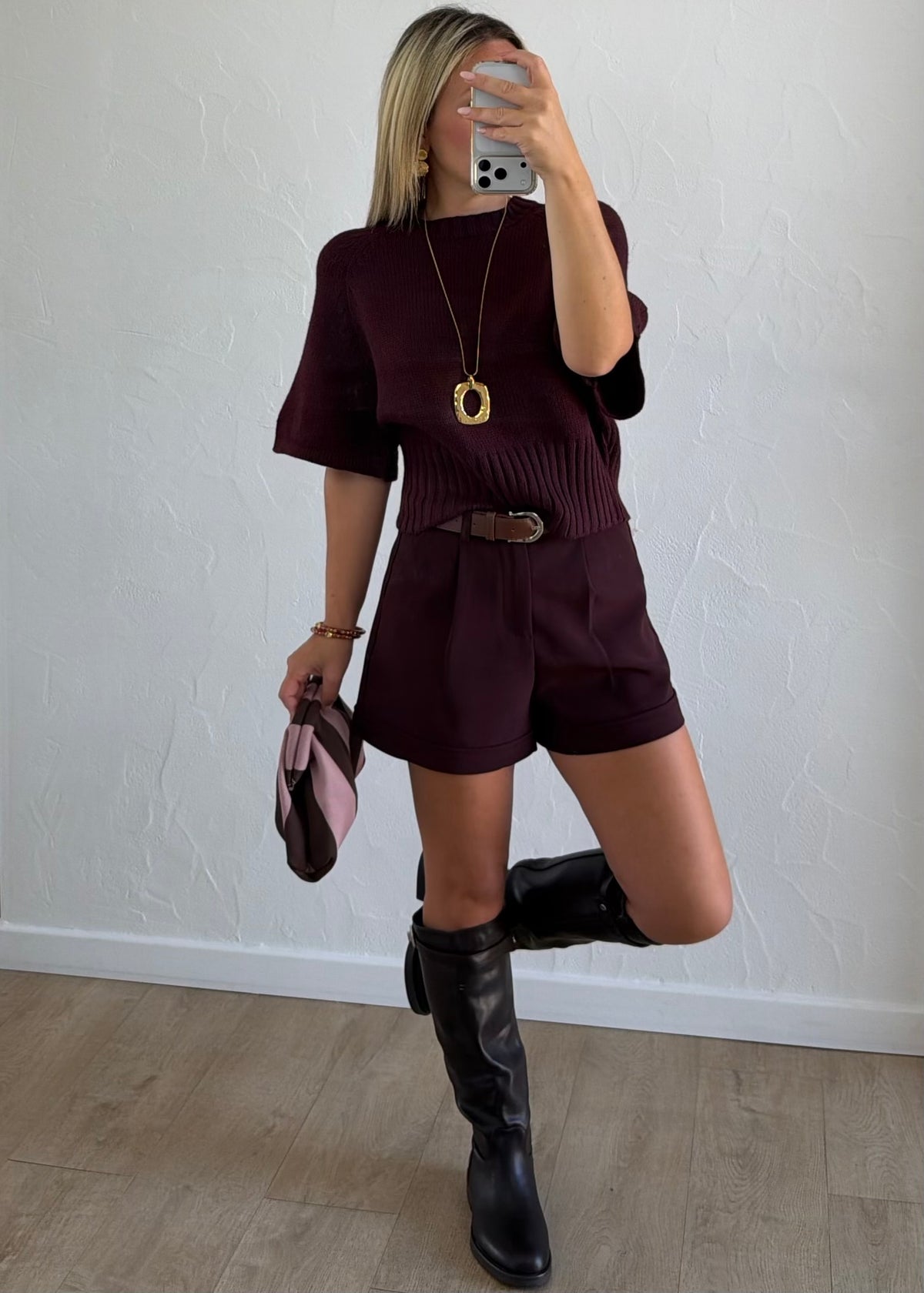 Pull Valentin bordeaux