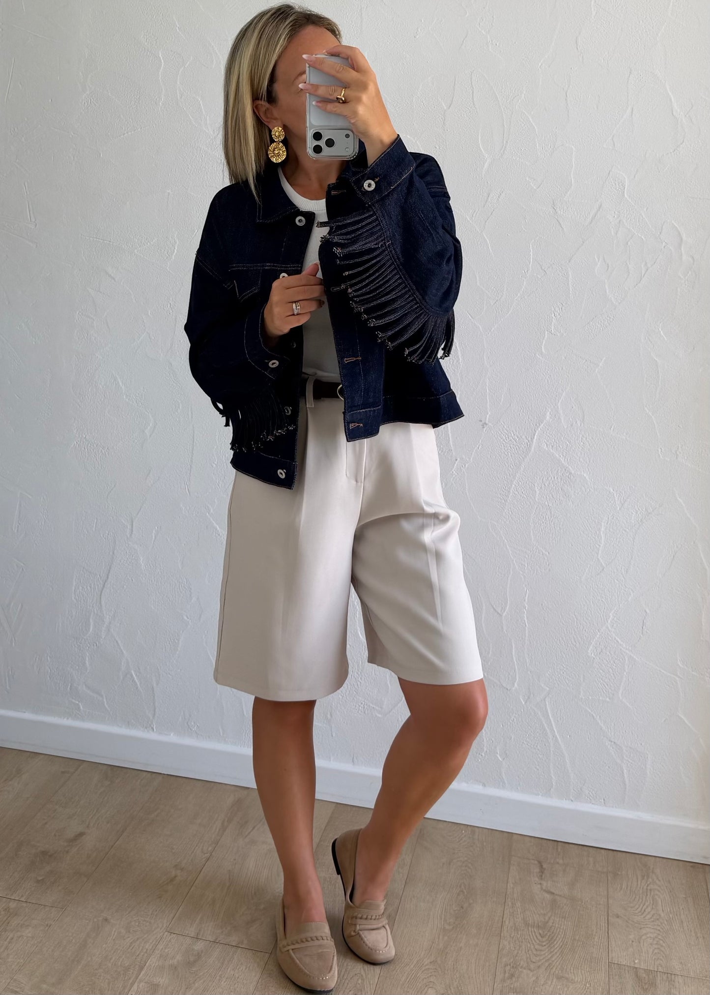 Veste Texane en jean brut