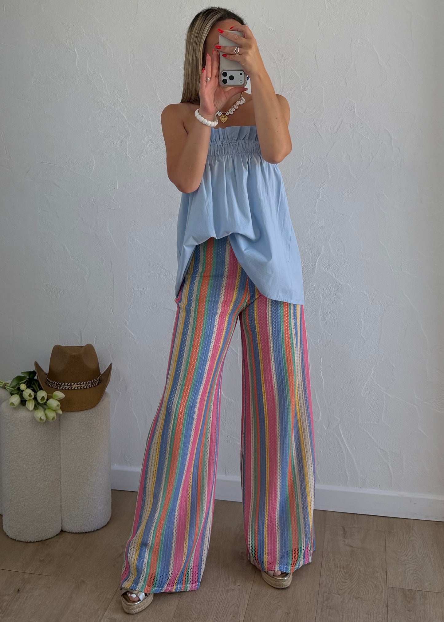 Pantalon AMANDINE Bleu