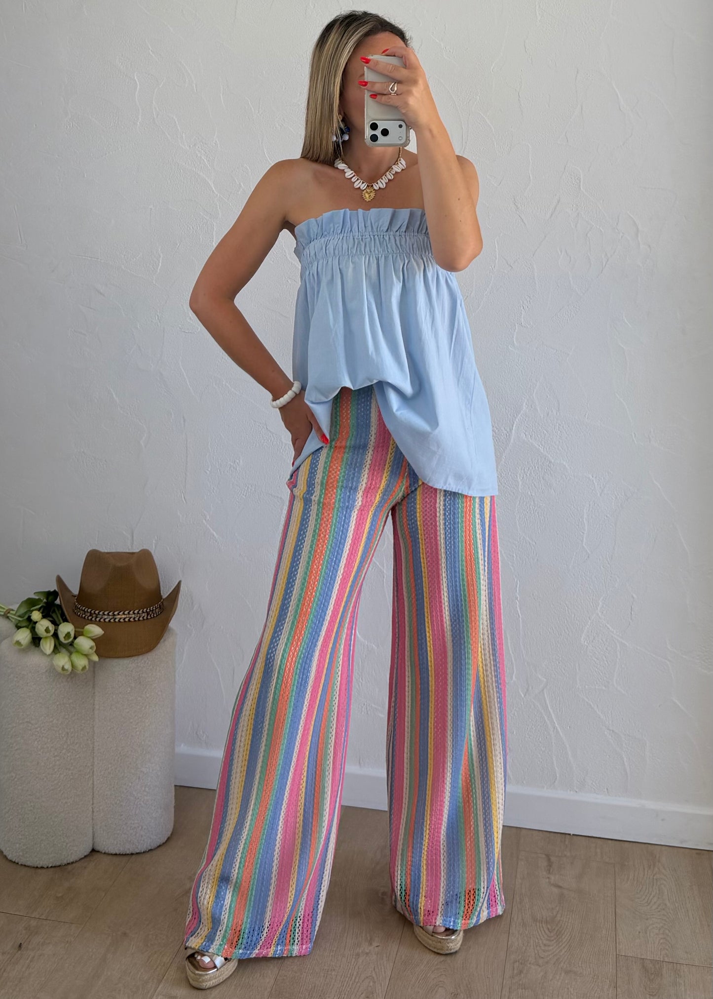 Pantalon AMANDINE Bleu
