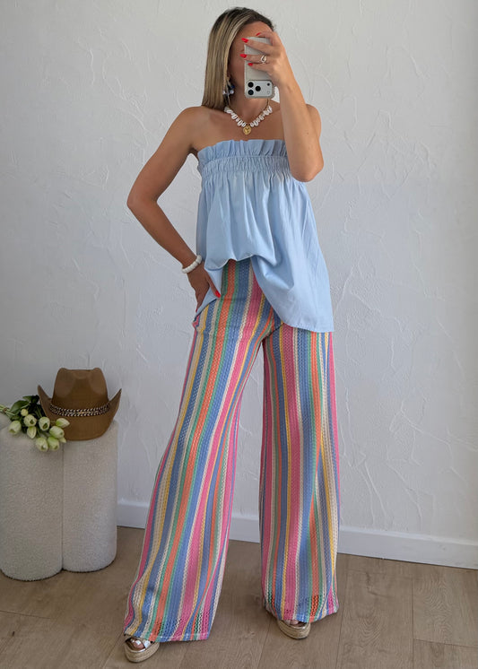 Top CAMILLE Bleu