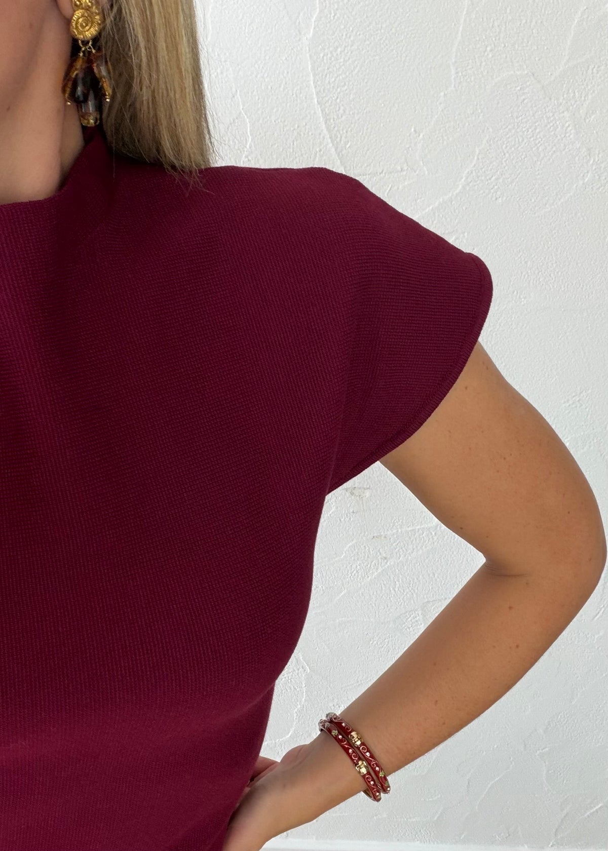 Top Mélody bordeaux