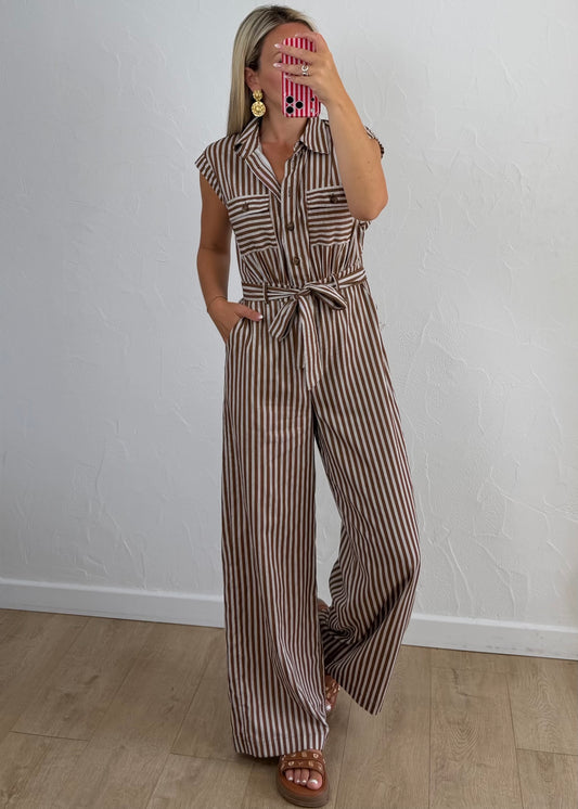 Combi-Pantalon HORTENSE Choco