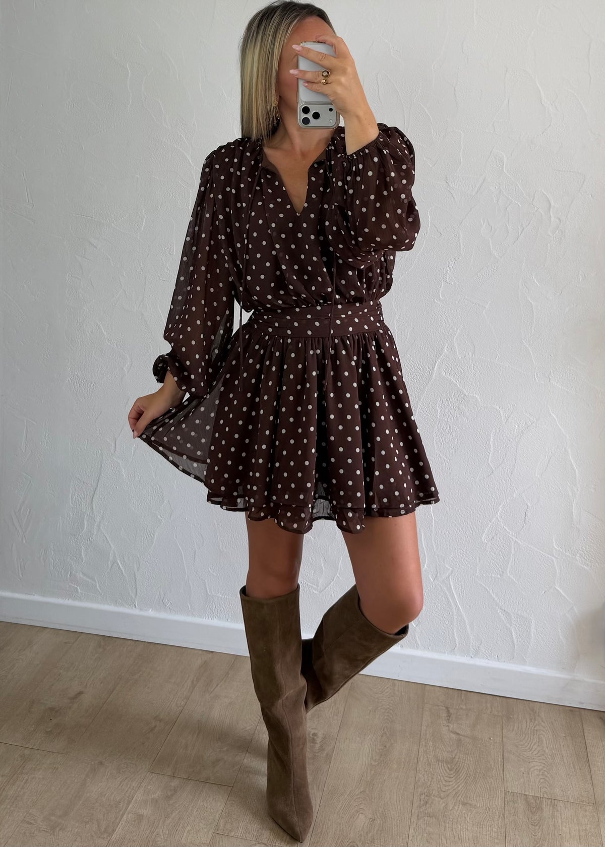 Robe Dana à pois
