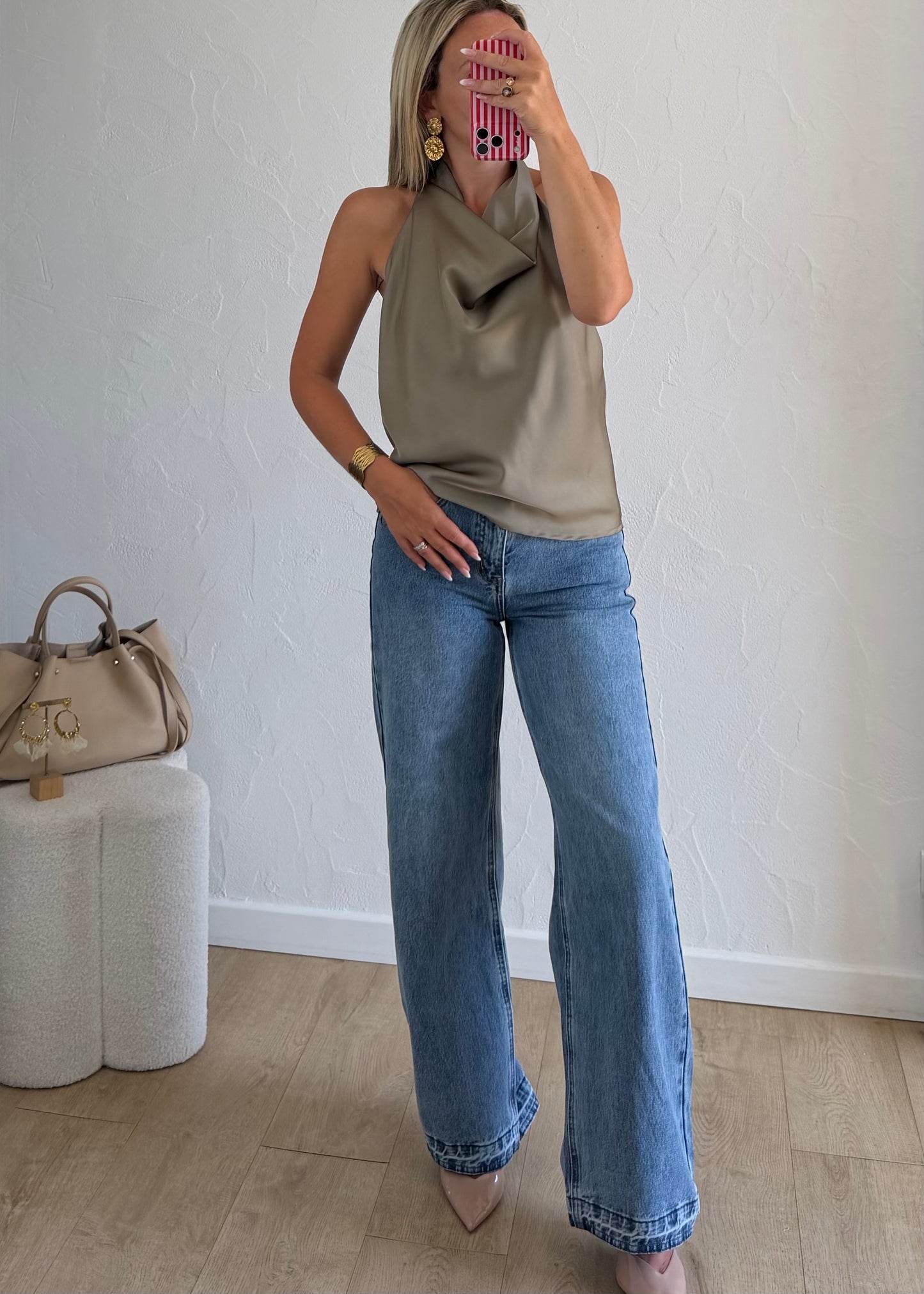 Top PAULA Kaki