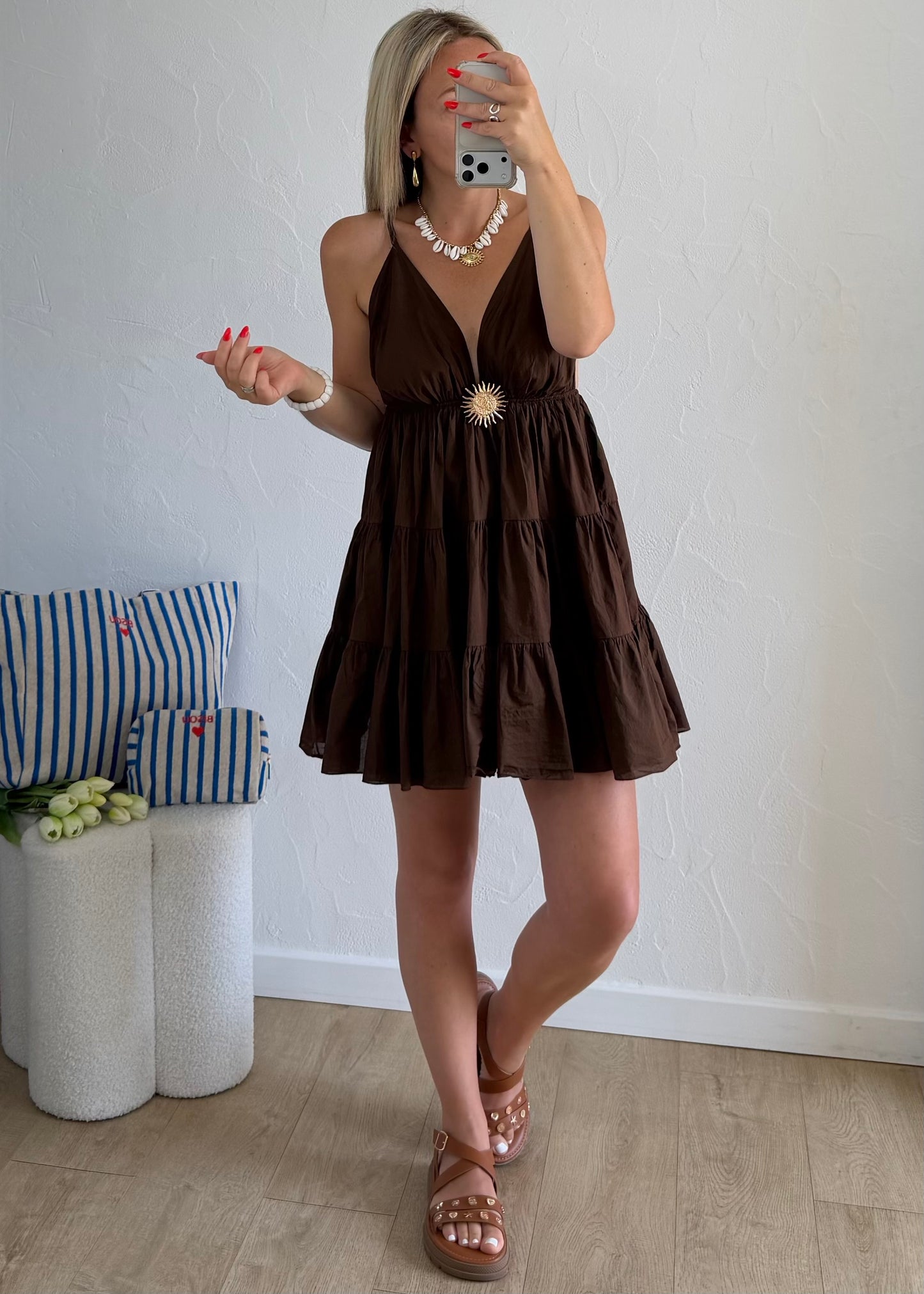 Robe MELODY Courte Choco