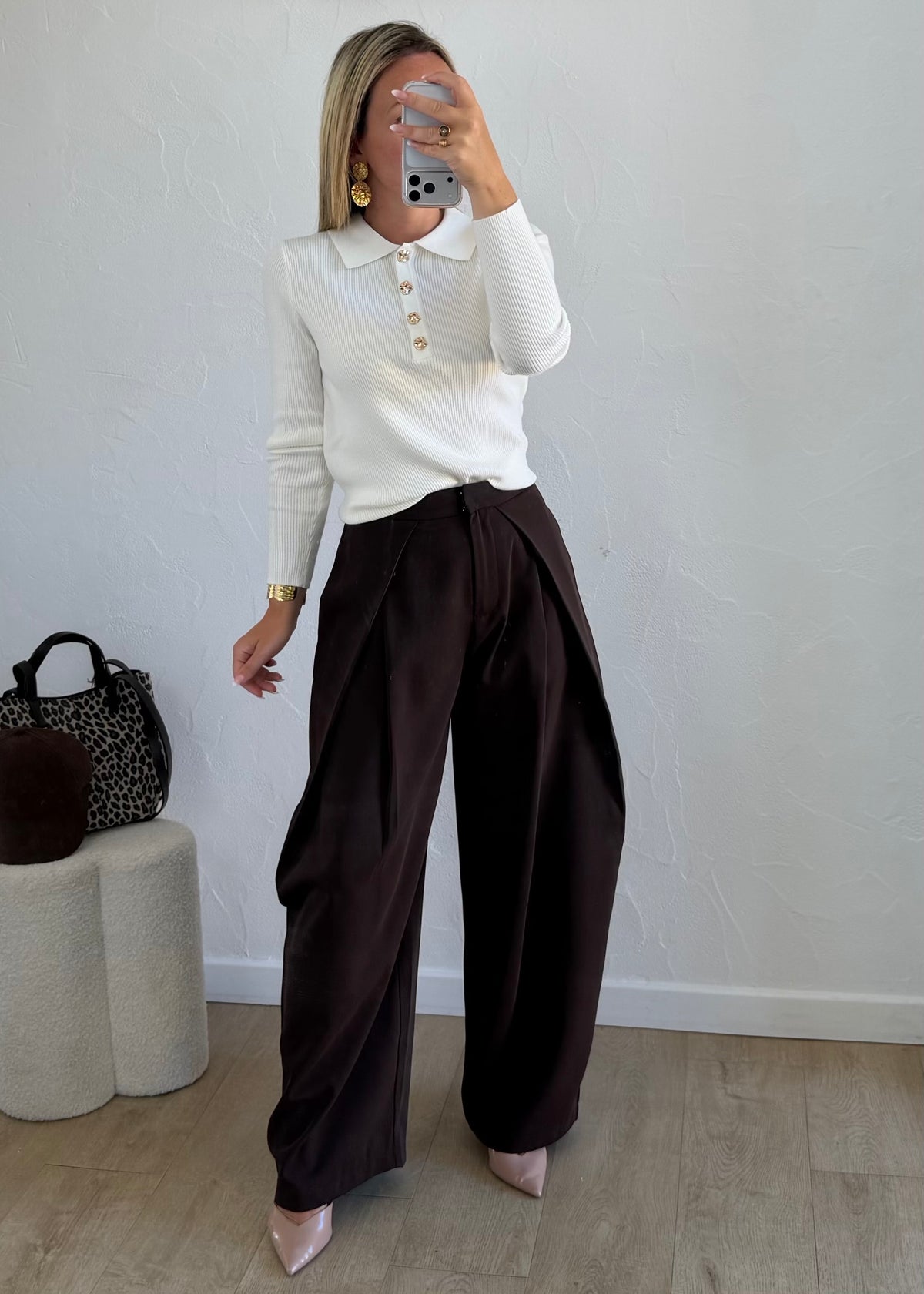 Pantalon Nero marron