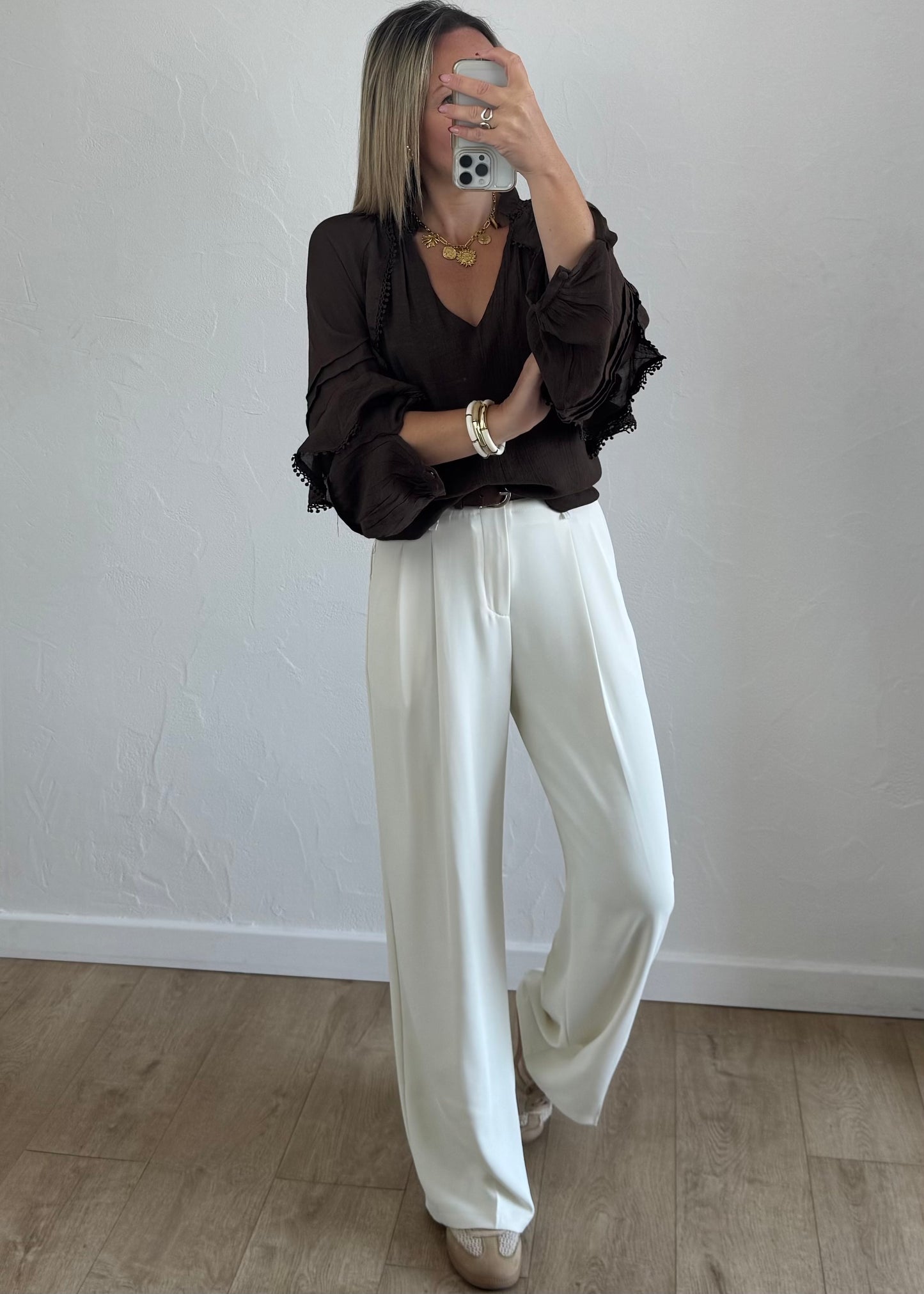 Pantalon JADE Ivoire