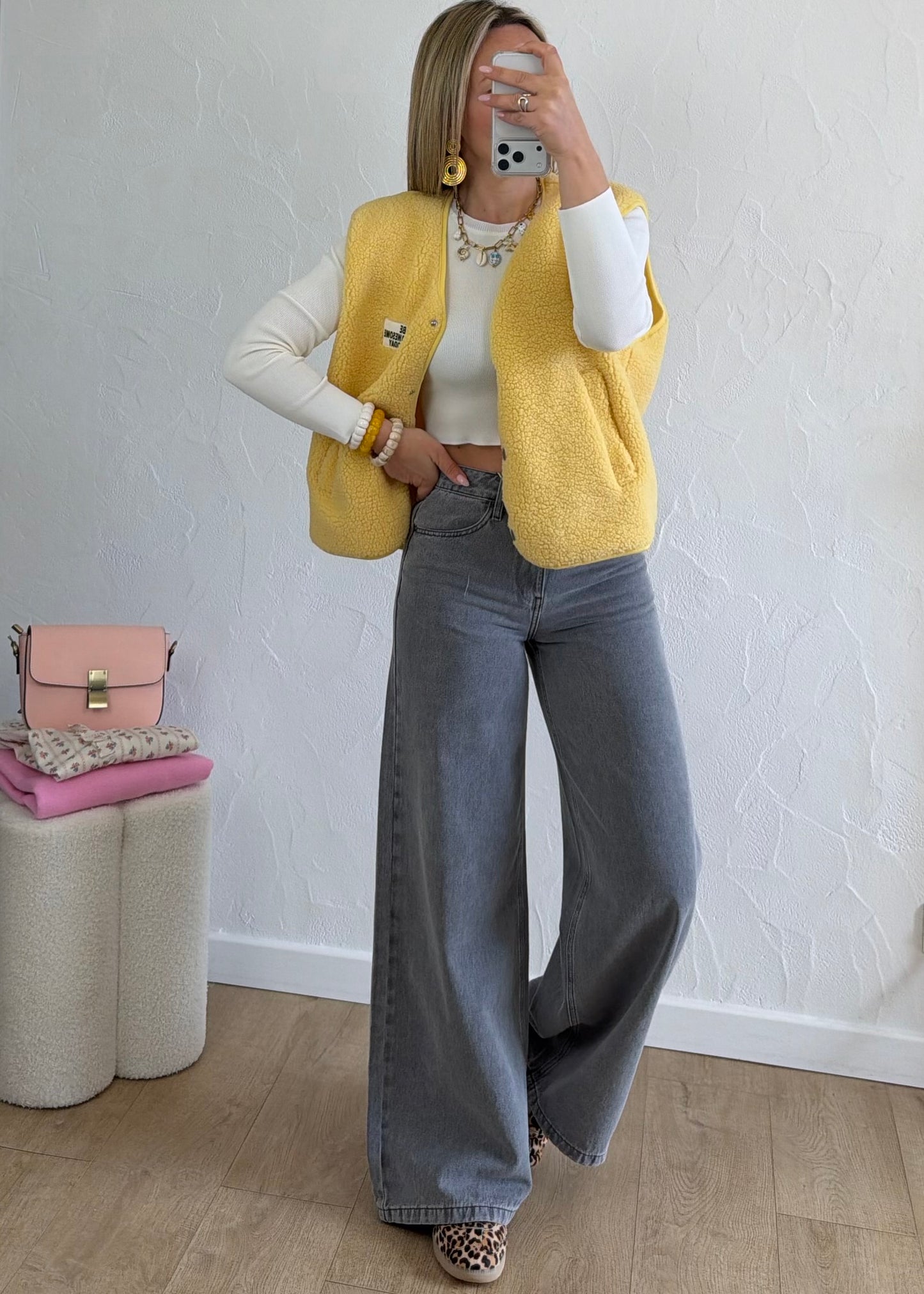 Gilet « BE AWESOME TODAY » Jaune