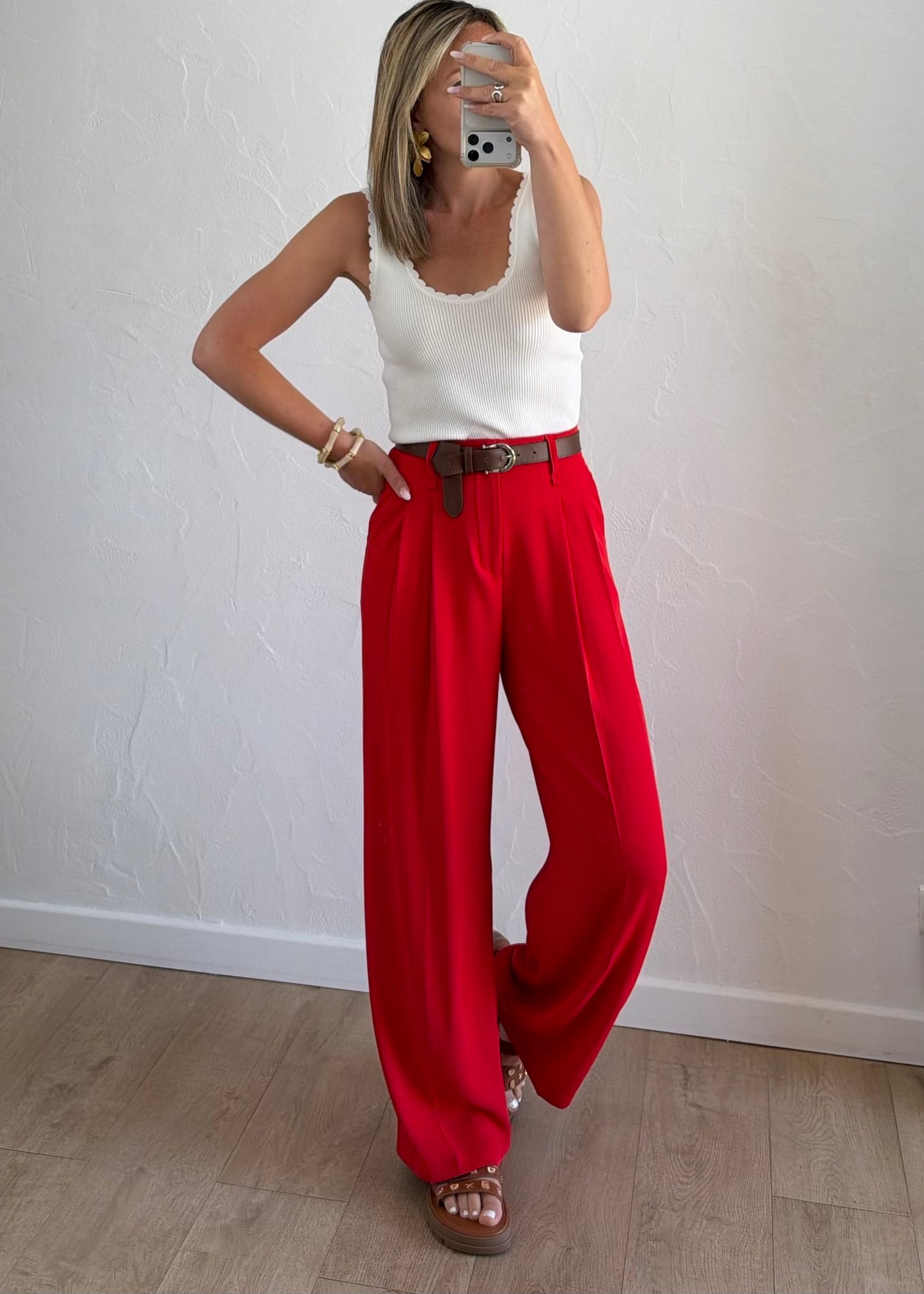 Pantalon JADE Rouge