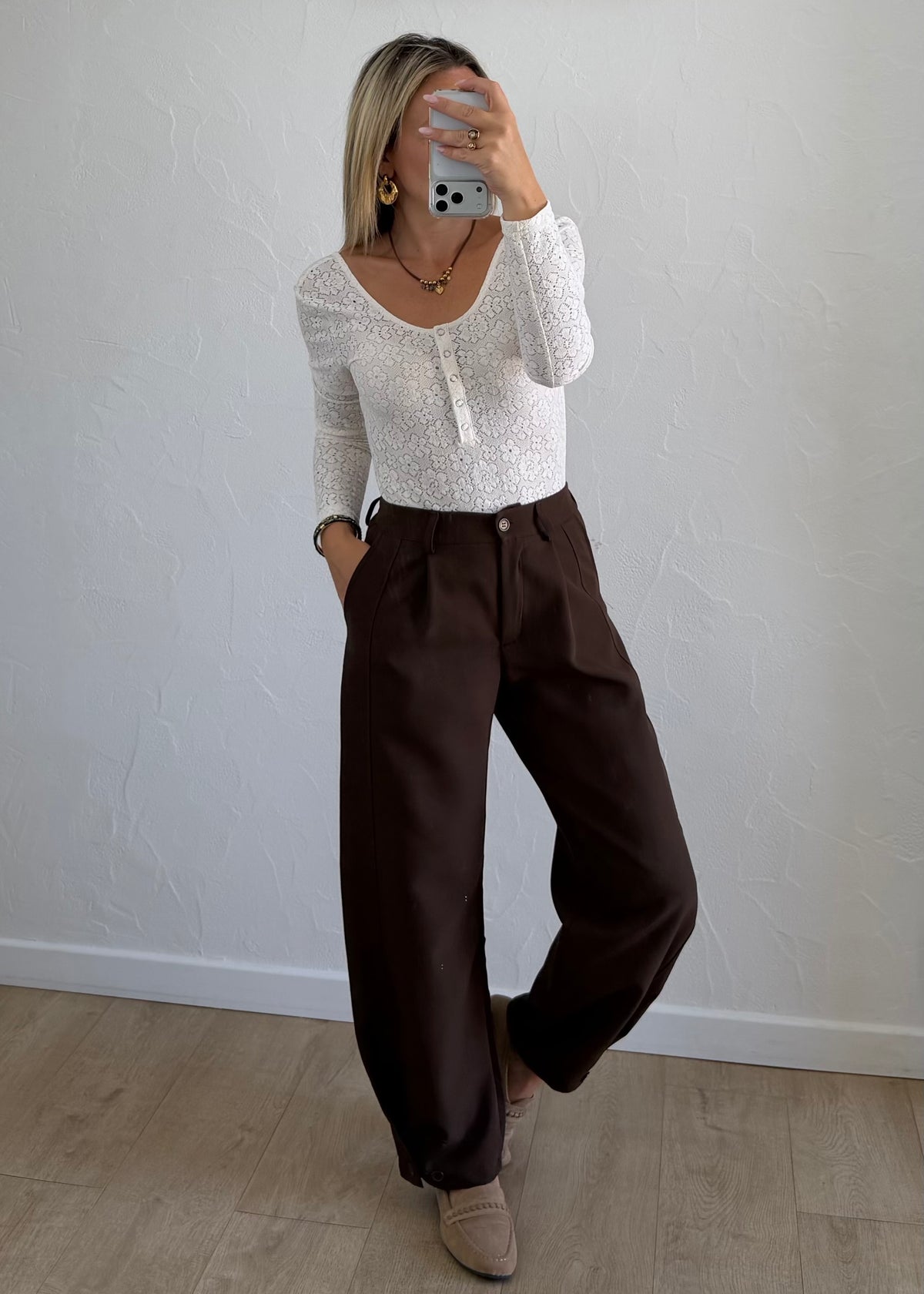Pantalon Marek marron