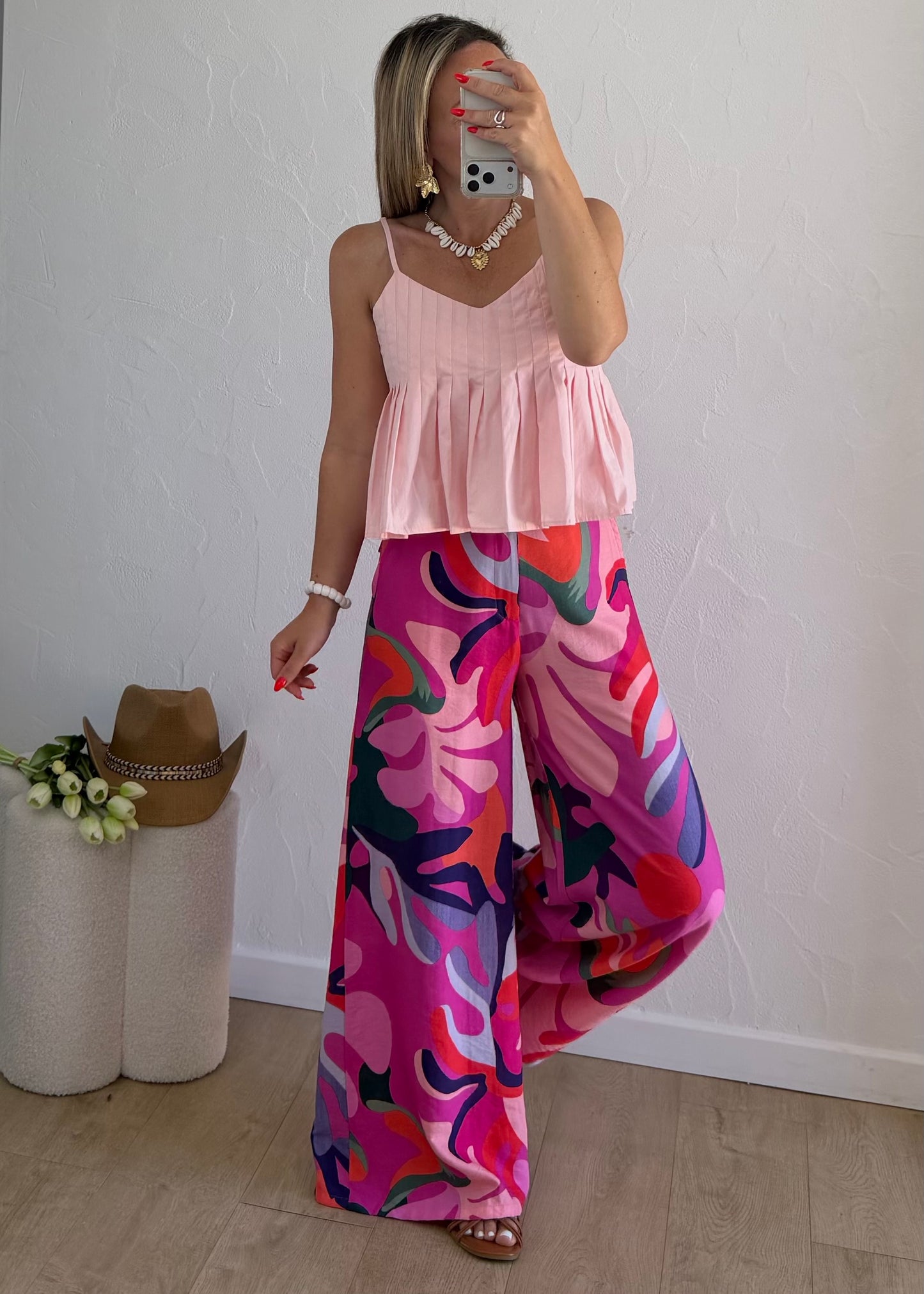 Pantalon CORINNE Rose