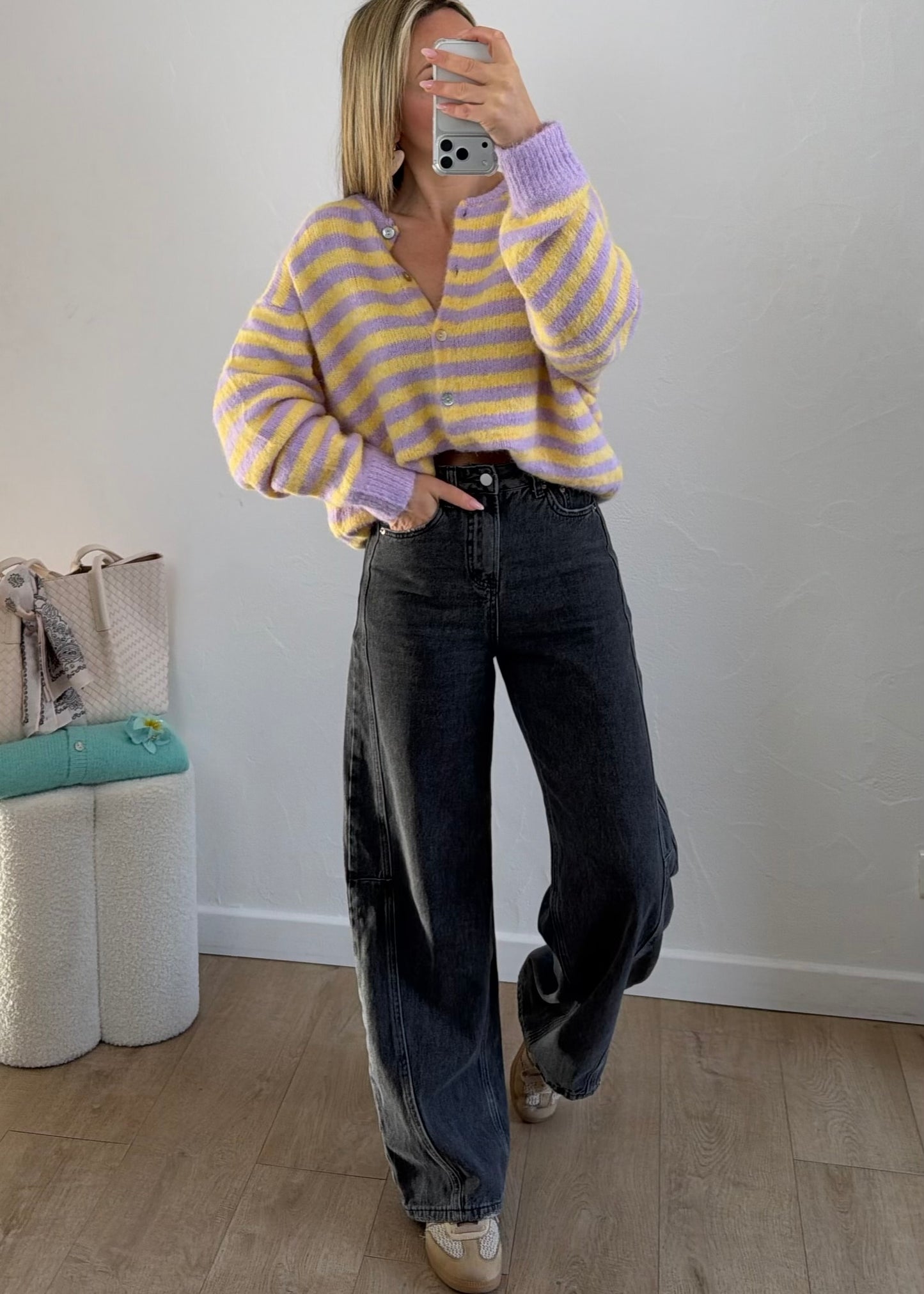 Gilet EZRA Lila & Jaune