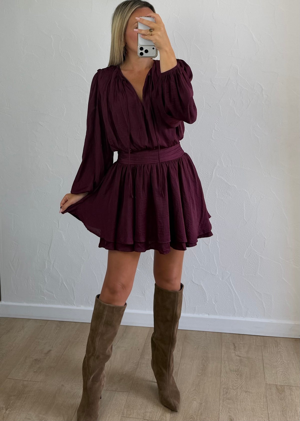 Robe Alexandra bordeaux