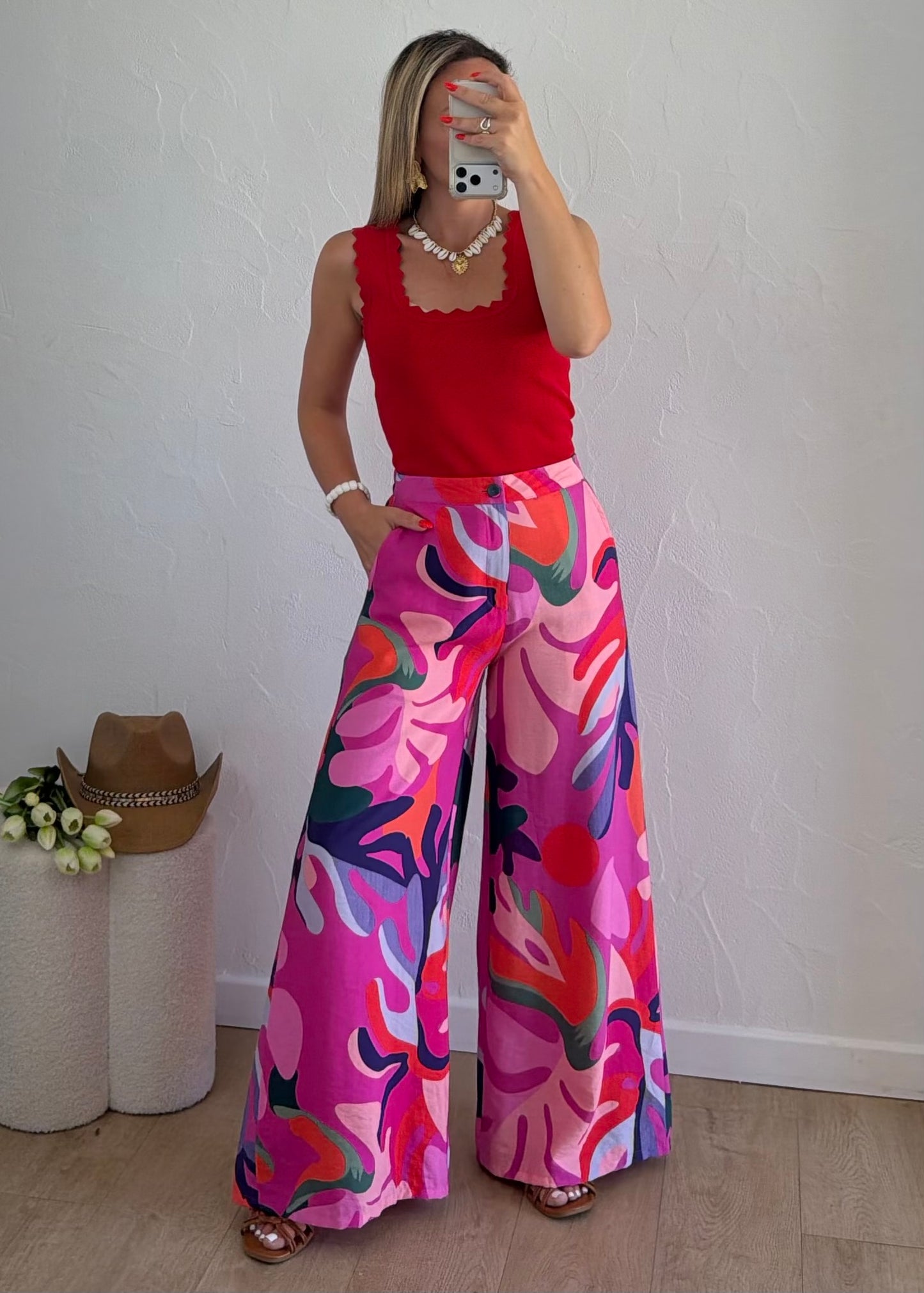 Pantalon CORINNE Rose