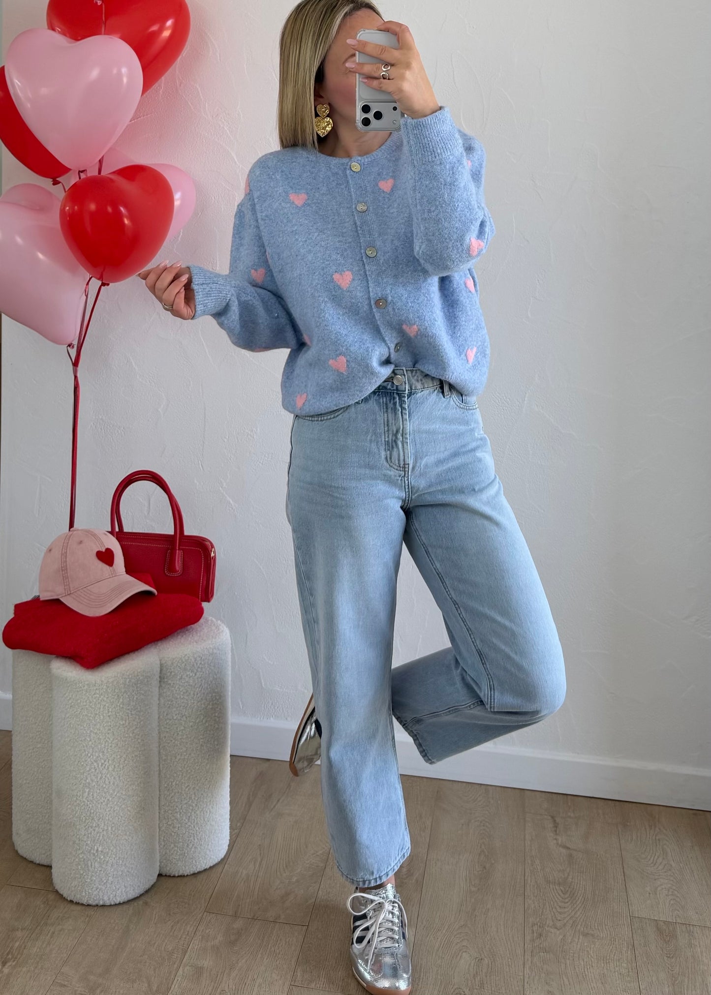 Gilet « COEUR » ♡ Bleu