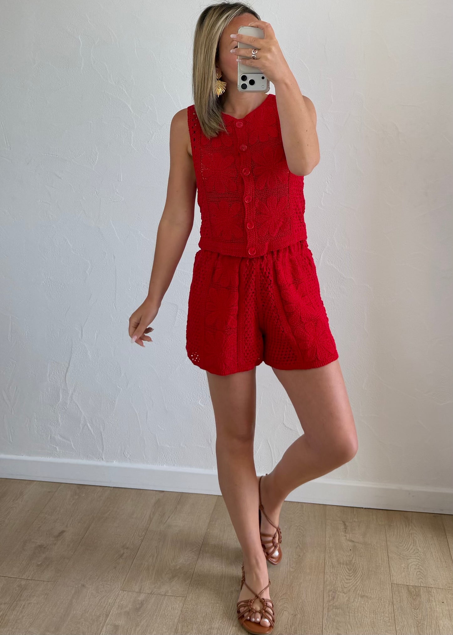 Short OCÉANE Rouge
