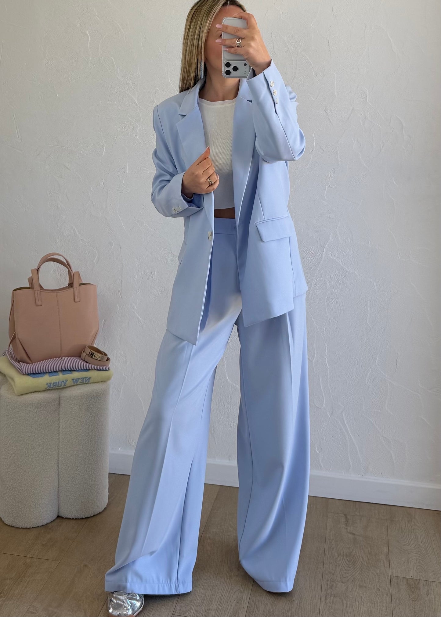 Pantalon CORALIE Bleu ciel