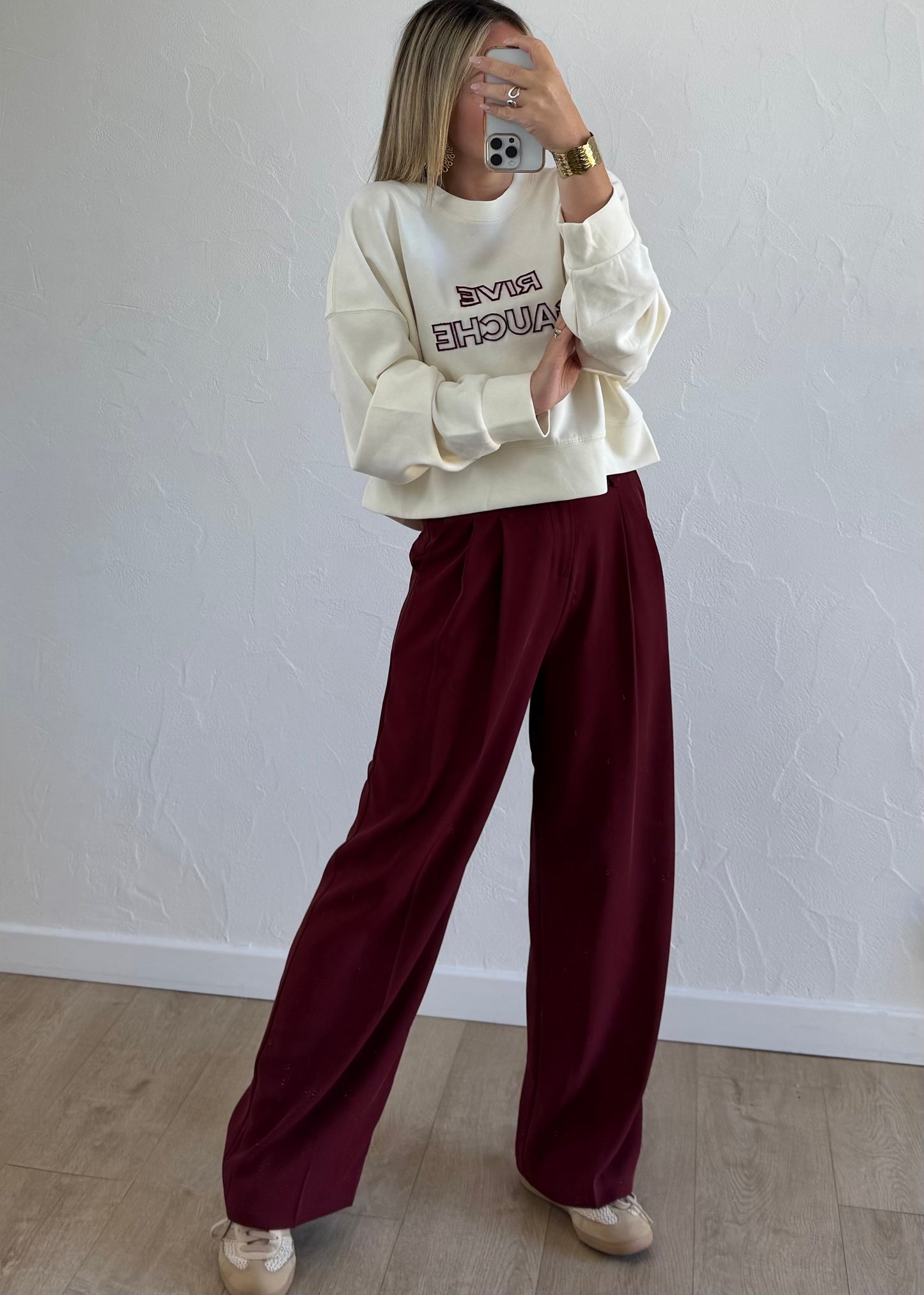 Pantalon JADE Bordeaux